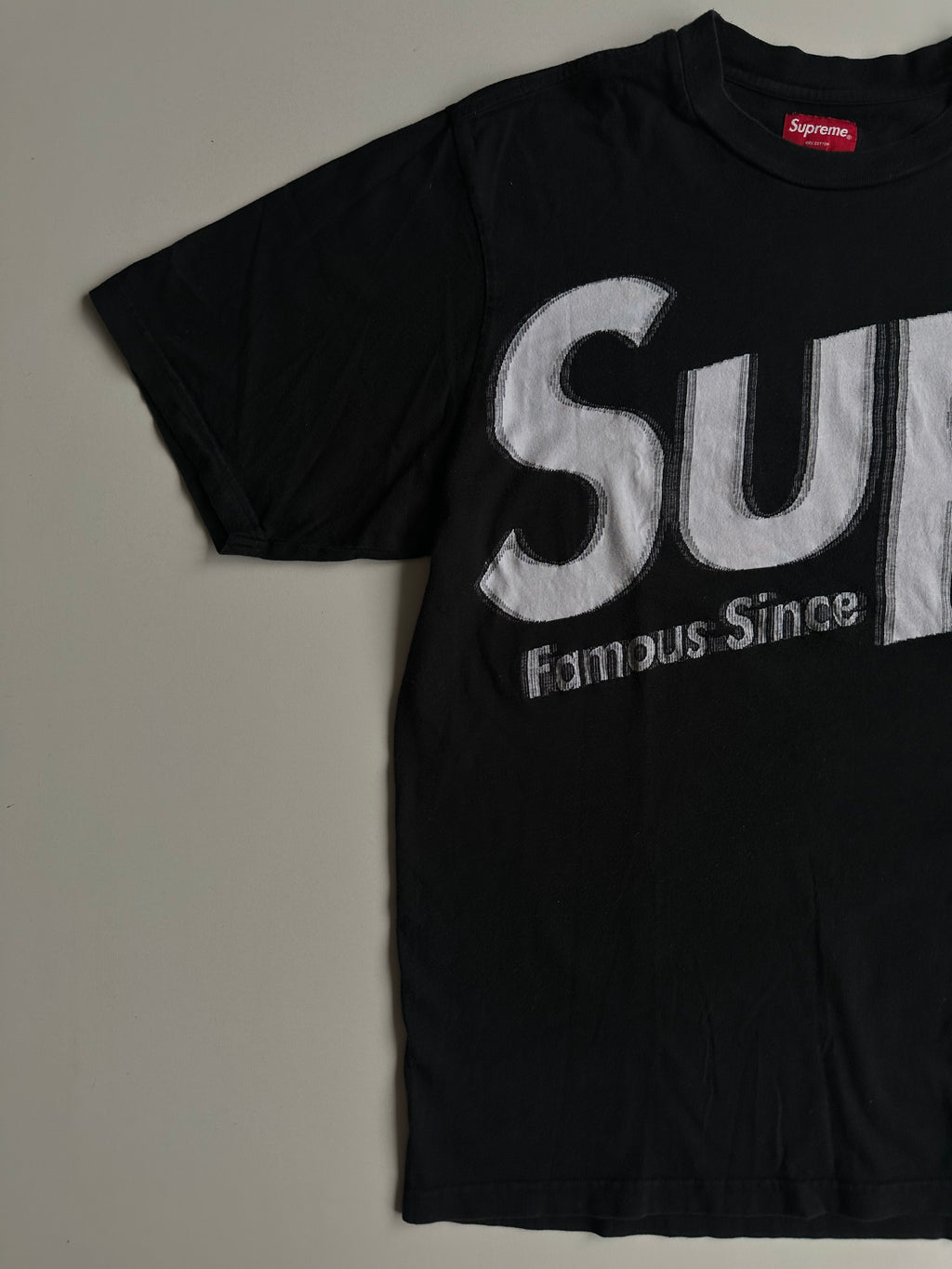 Supreme Intarsia Spellout S/S Top Black – SS21