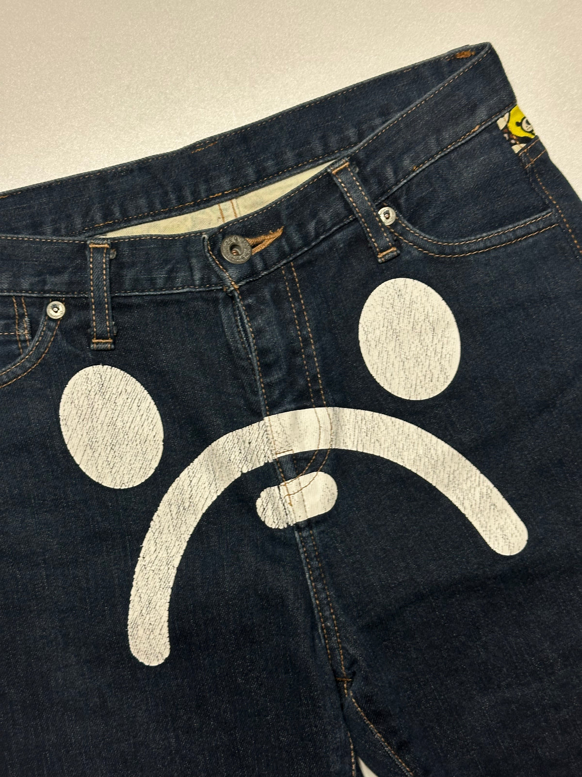 Vintage Bape Baby Milo Sad Face Jeans