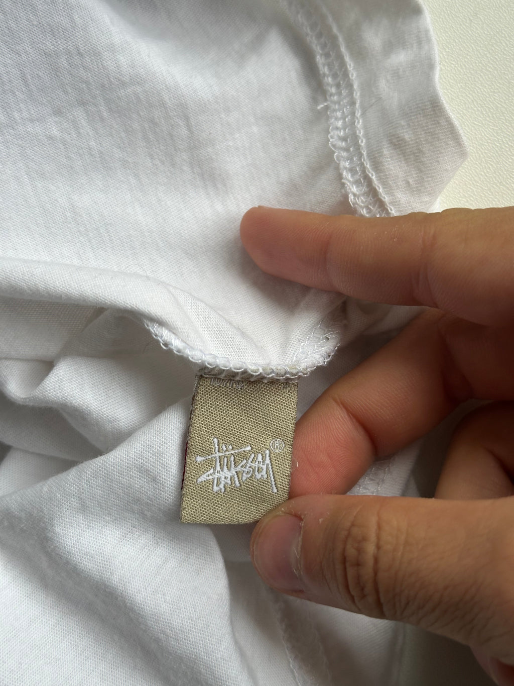 Stüssy STU SSY 3/4 Sleeve Raglan Tee White / Black – Size L
