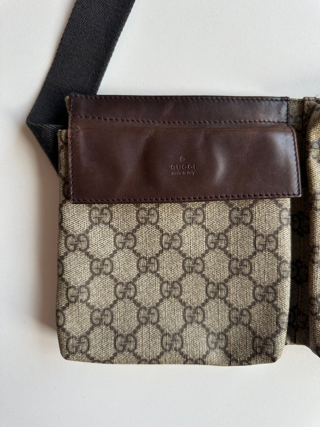 Gucci Vintage GG Monogram Belt Bag – Beige / Brown