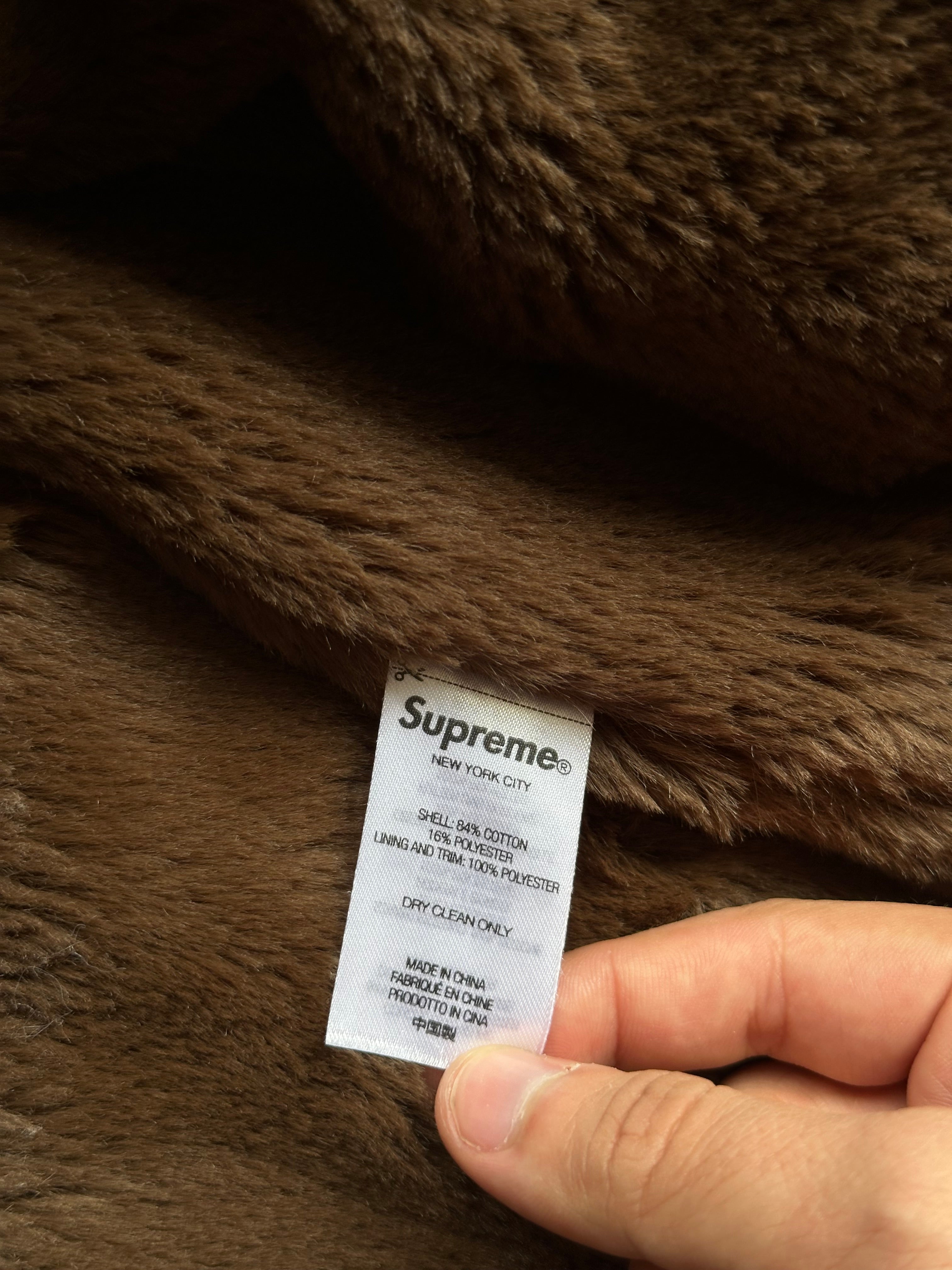 Supreme Faux Fur Zip Up Hoodie