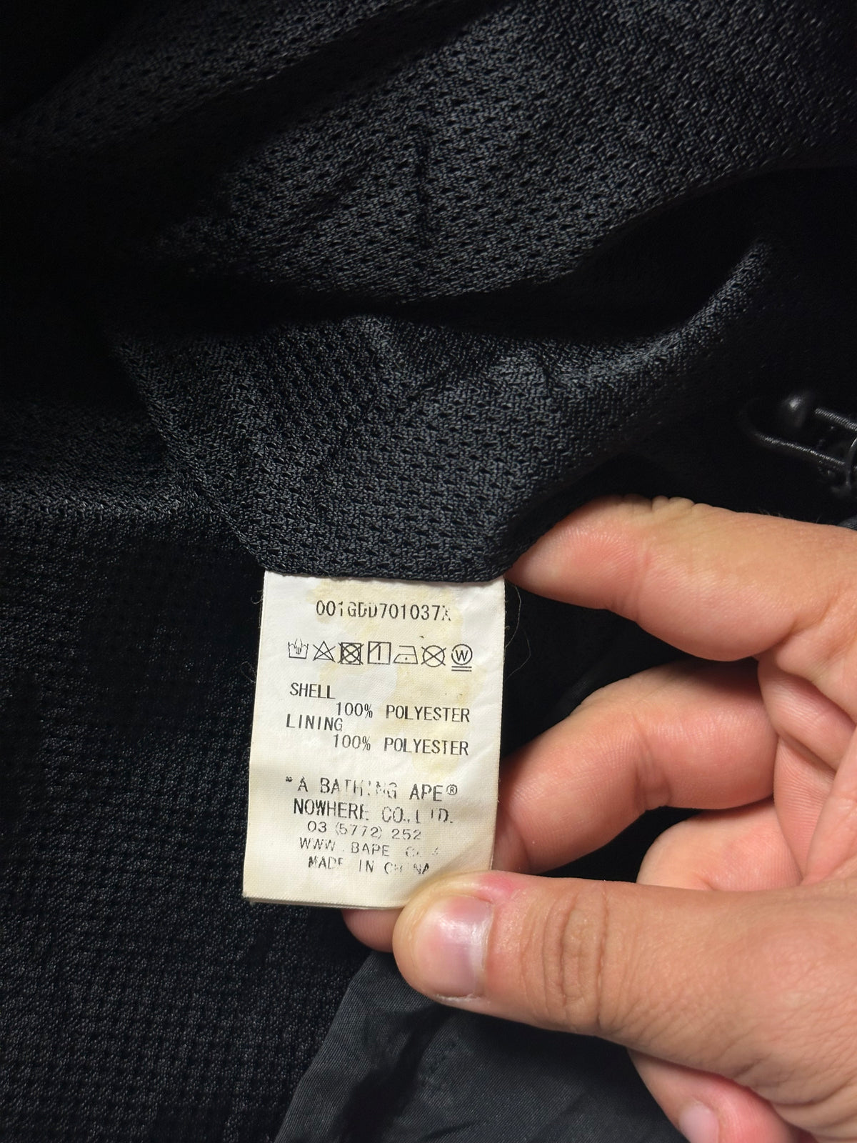 Bape Light Jacket Black/Orange - Size L