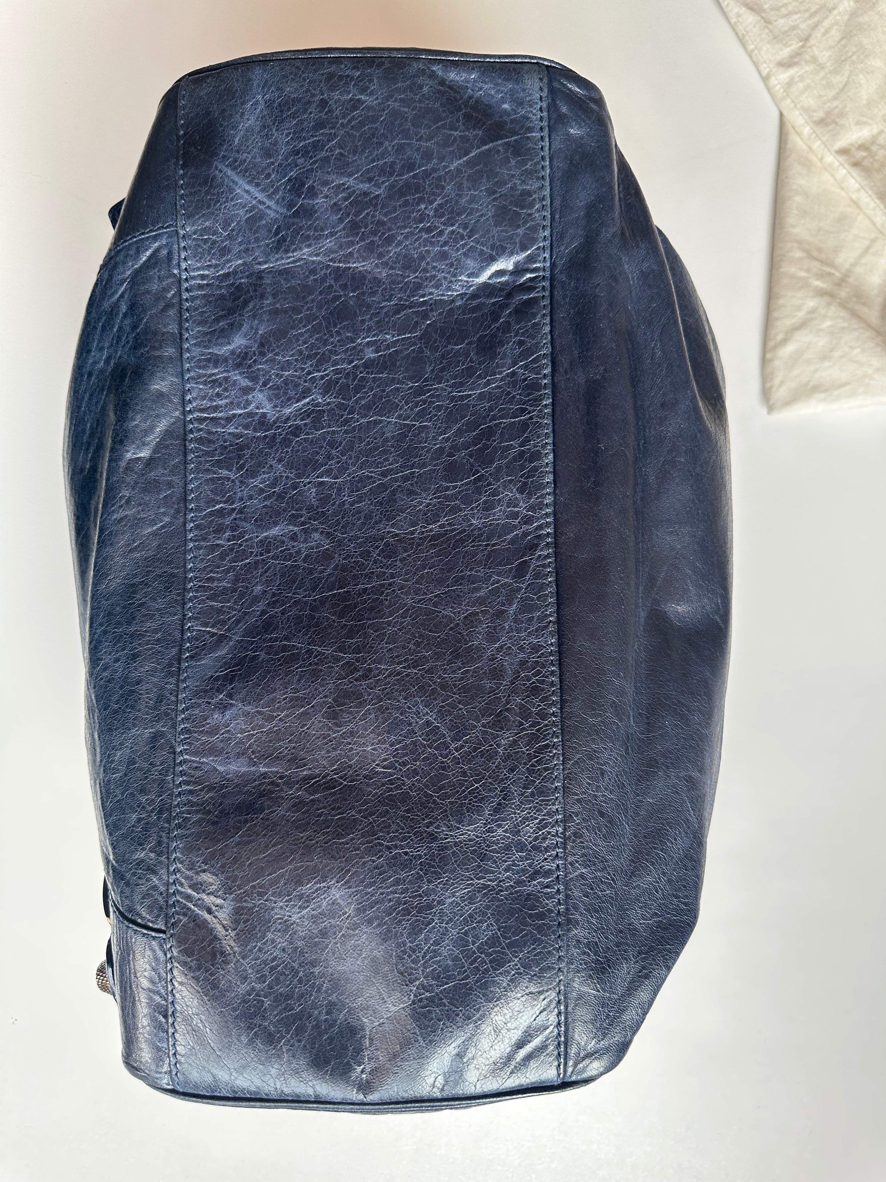 Vintage Balenciaga Midday Giant Bleu Mineral City Bag