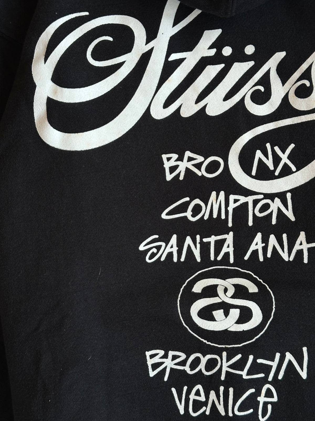 Stussy World Tour Pullover Hoodie Black