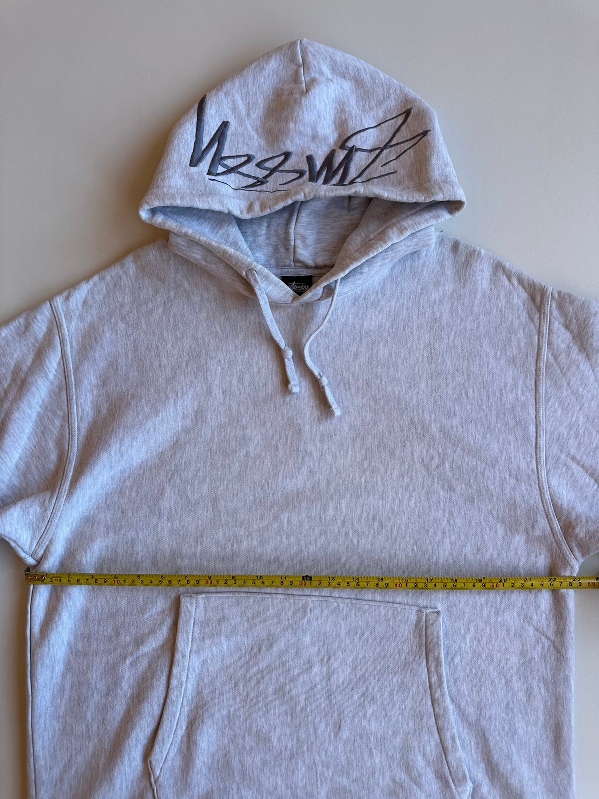 Stussy Smooth Stock Appliqué Hoodie Grey Heather