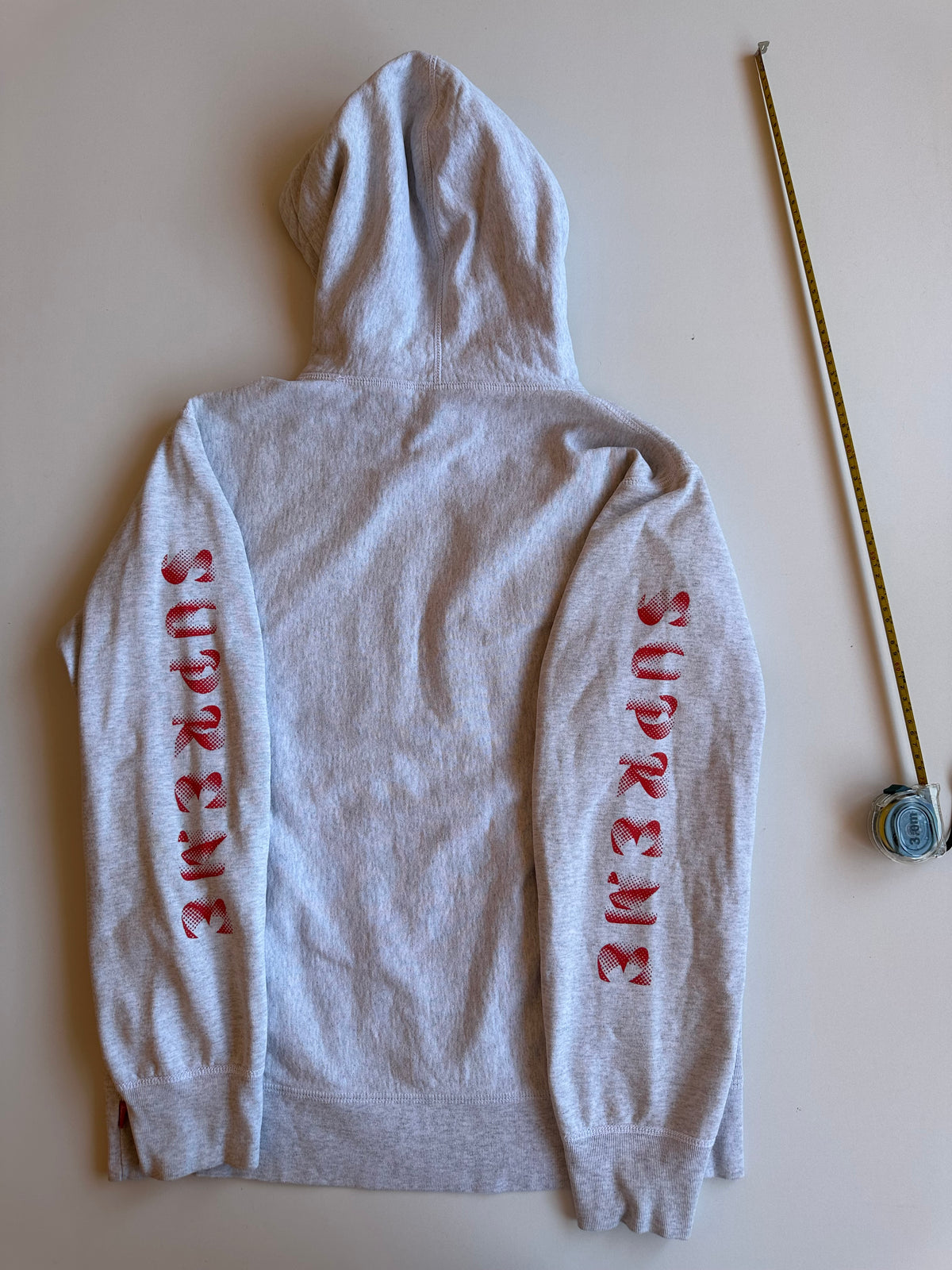 Supreme Gradient Sleeve Hooded Sweatshirt Ash Grey – FW18