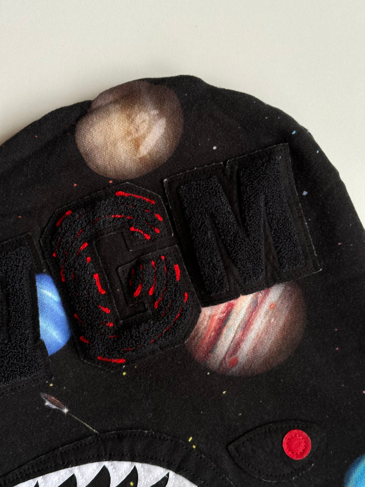 Bape Galaxy Shark Full Zip Hoodie - Size M