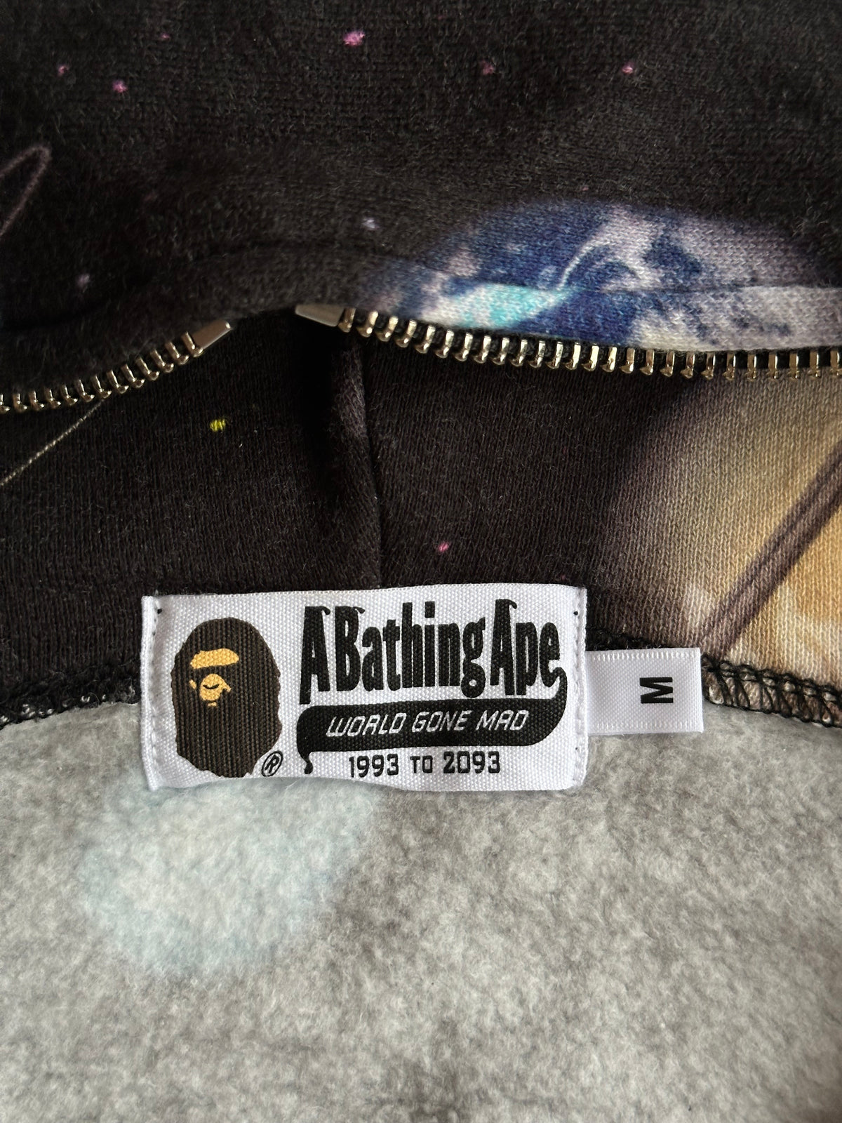 Bape Galaxy Shark Full Zip Hoodie - Size M