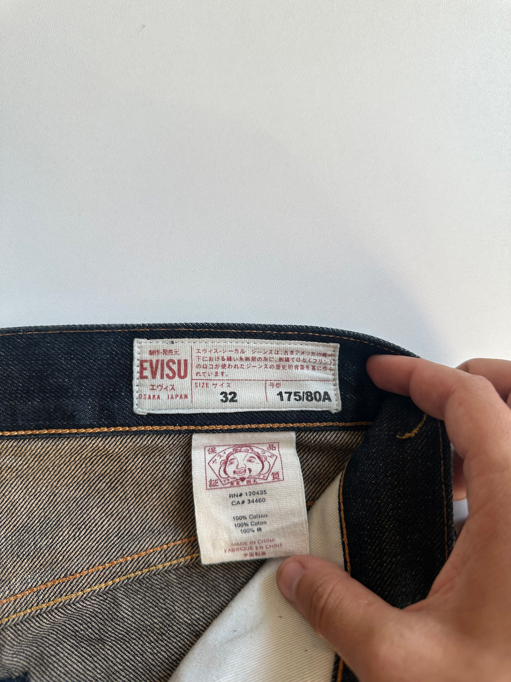 Vintage Selvedge Evisu Seagull Jorts