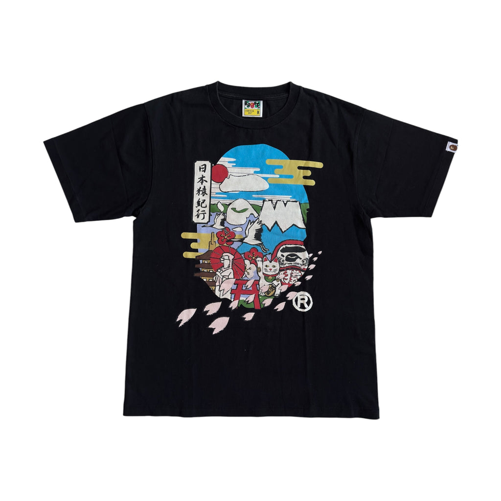 BAPE Japan Souvenir Graphic T-Shirt Black – Size M