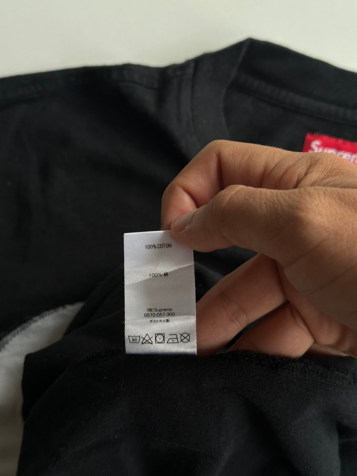 Supreme Intarsia Spellout S/S Top Black – SS21