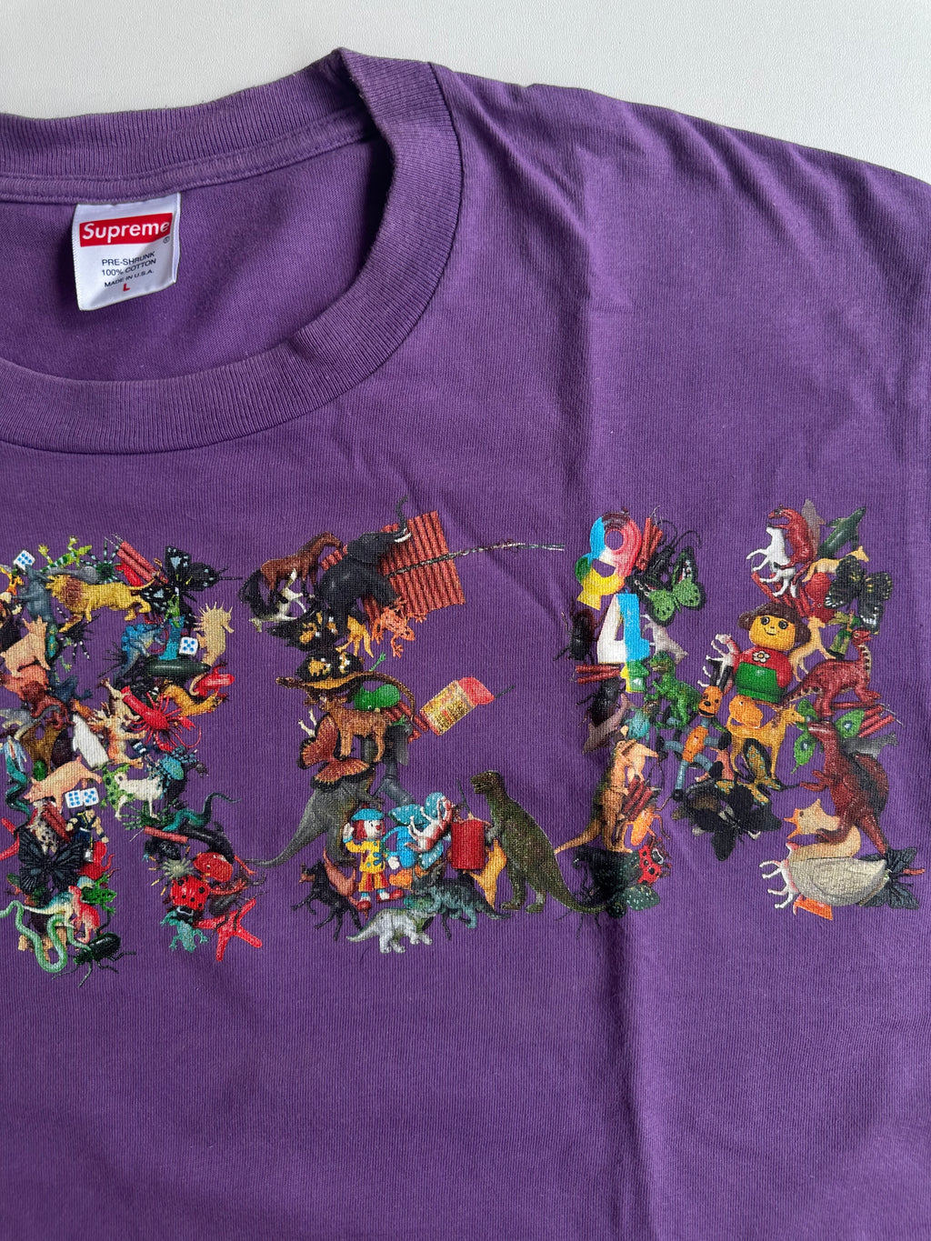 Supreme Toy Pile Tee Purple – SS21 - Size L