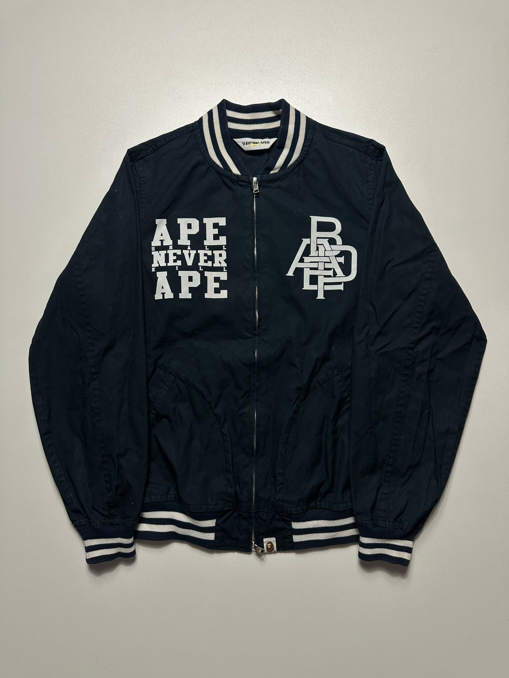 BAPE Ape Shall Never Kill Ape Busy Works Zip Jacket Navy