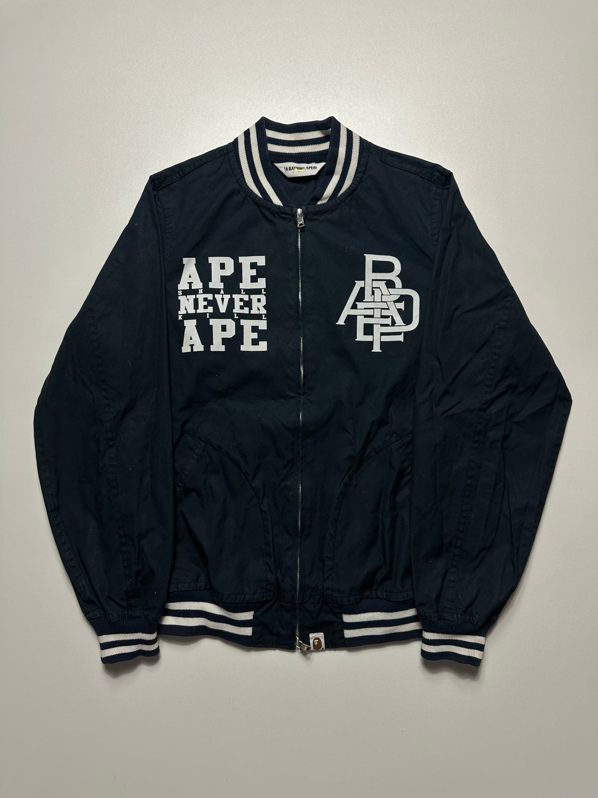 BAPE Ape Shall Never Kill Ape Busy Works Zip Jacket Navy