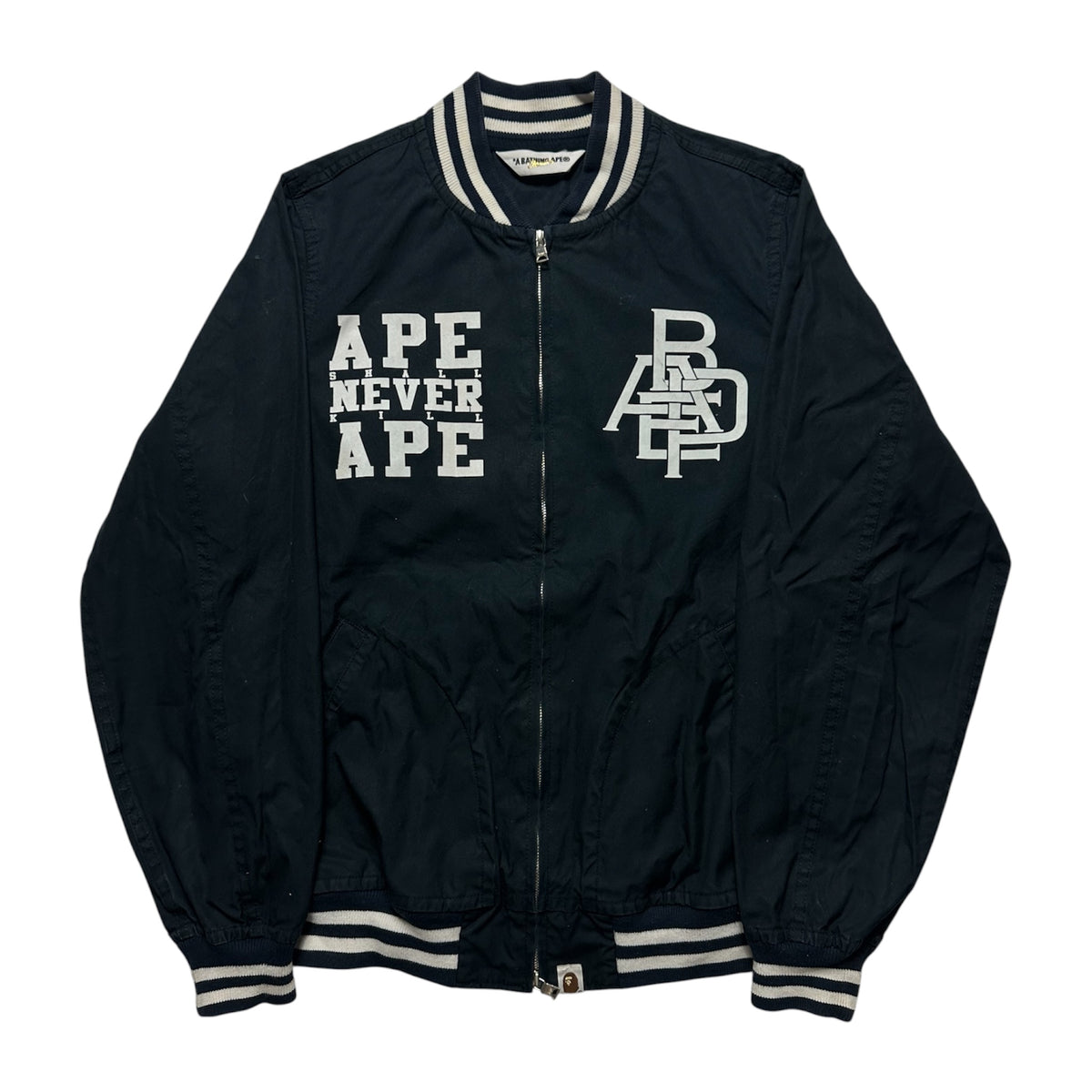 BAPE Ape Shall Never Kill Ape Busy Works Zip Jacket Navy