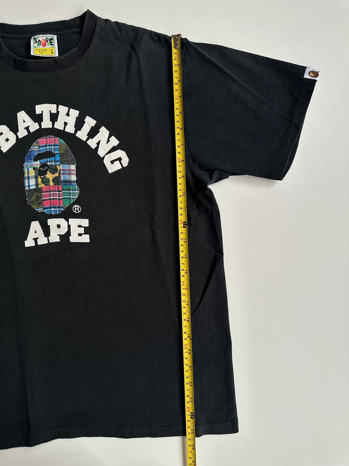 BAPE Patchwork College Tee Black – SS20 – Size L