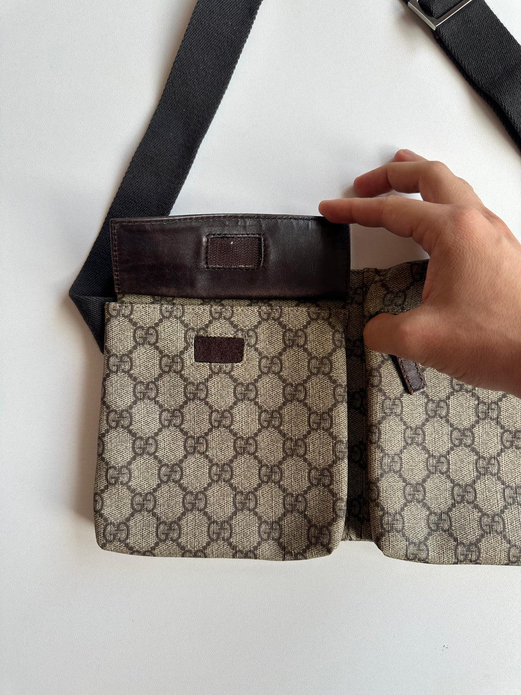 Gucci Vintage GG Monogram Belt Bag – Beige / Brown