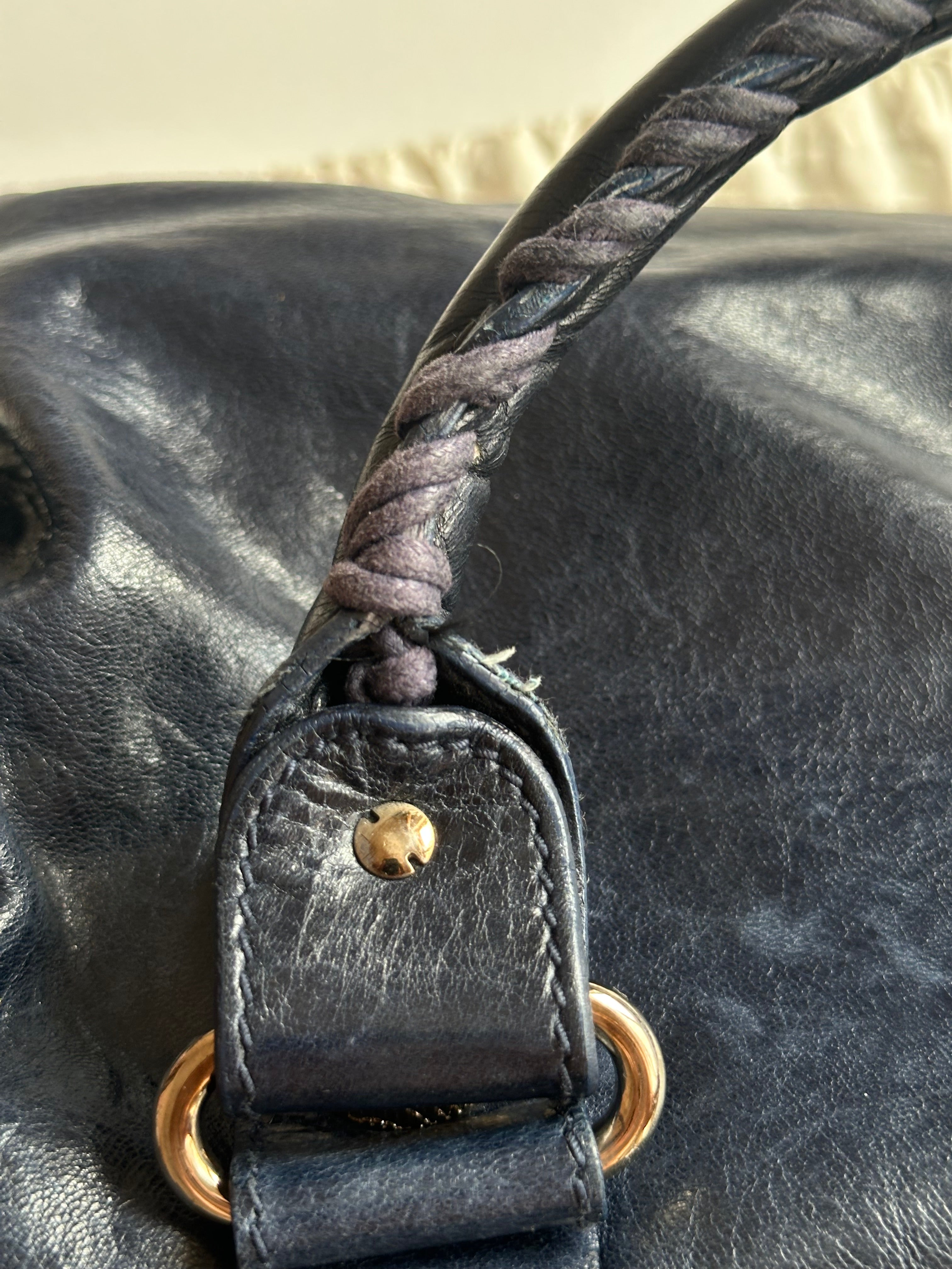 Vintage Balenciaga Midday Giant Bleu Mineral City Bag