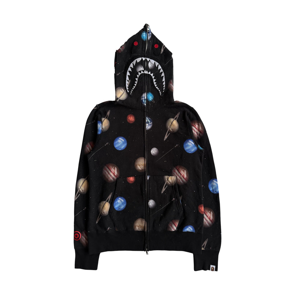 Bape Galaxy Shark Full Zip Hoodie - Size M