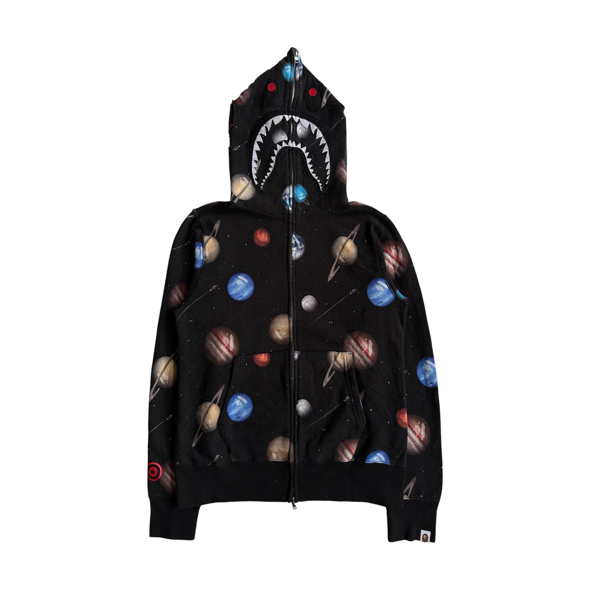 Bape Galaxy Shark Full Zip Hoodie - Size M