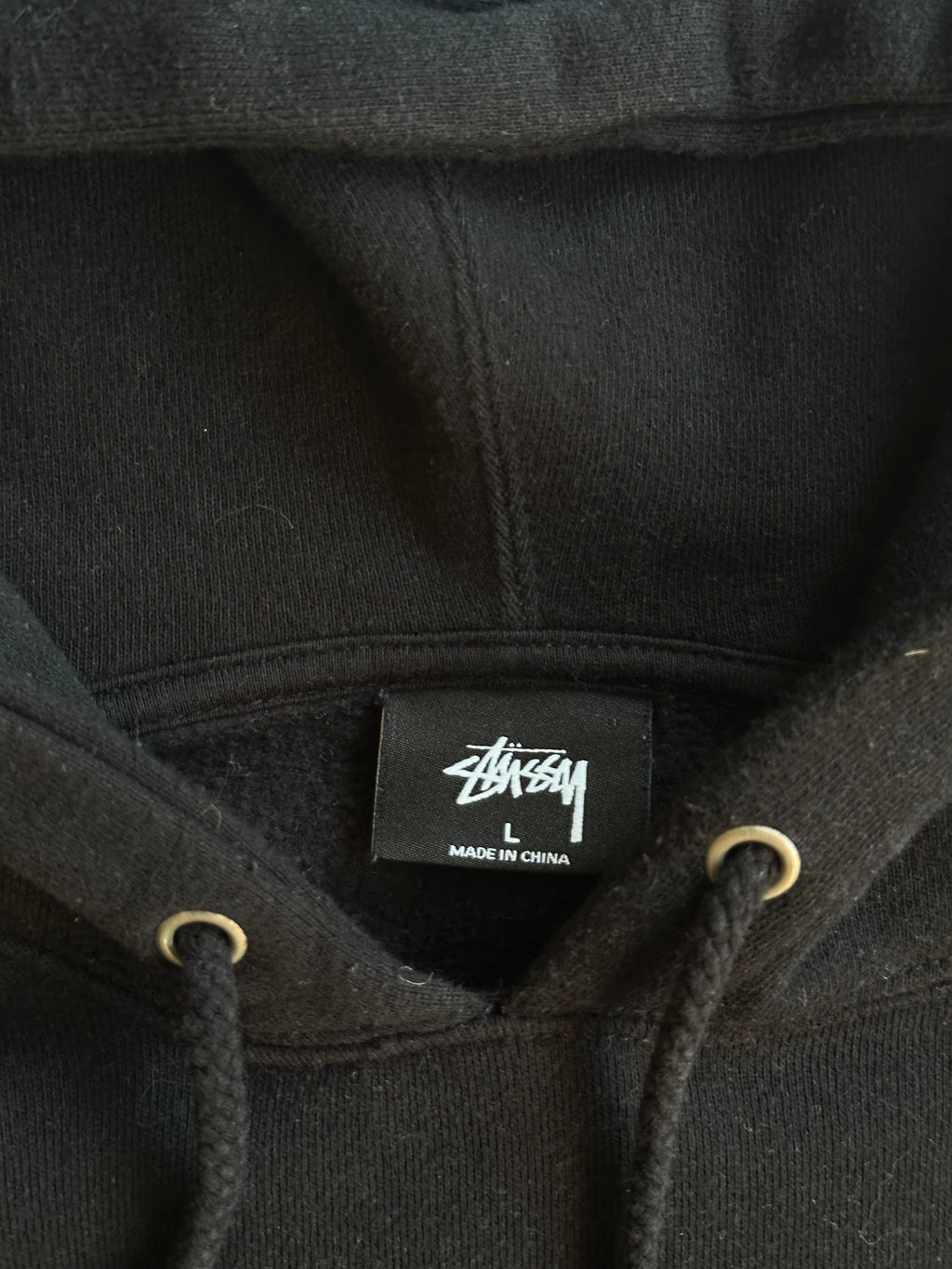 Vintage Stussy Embroidered Hood Logo Hoodie
