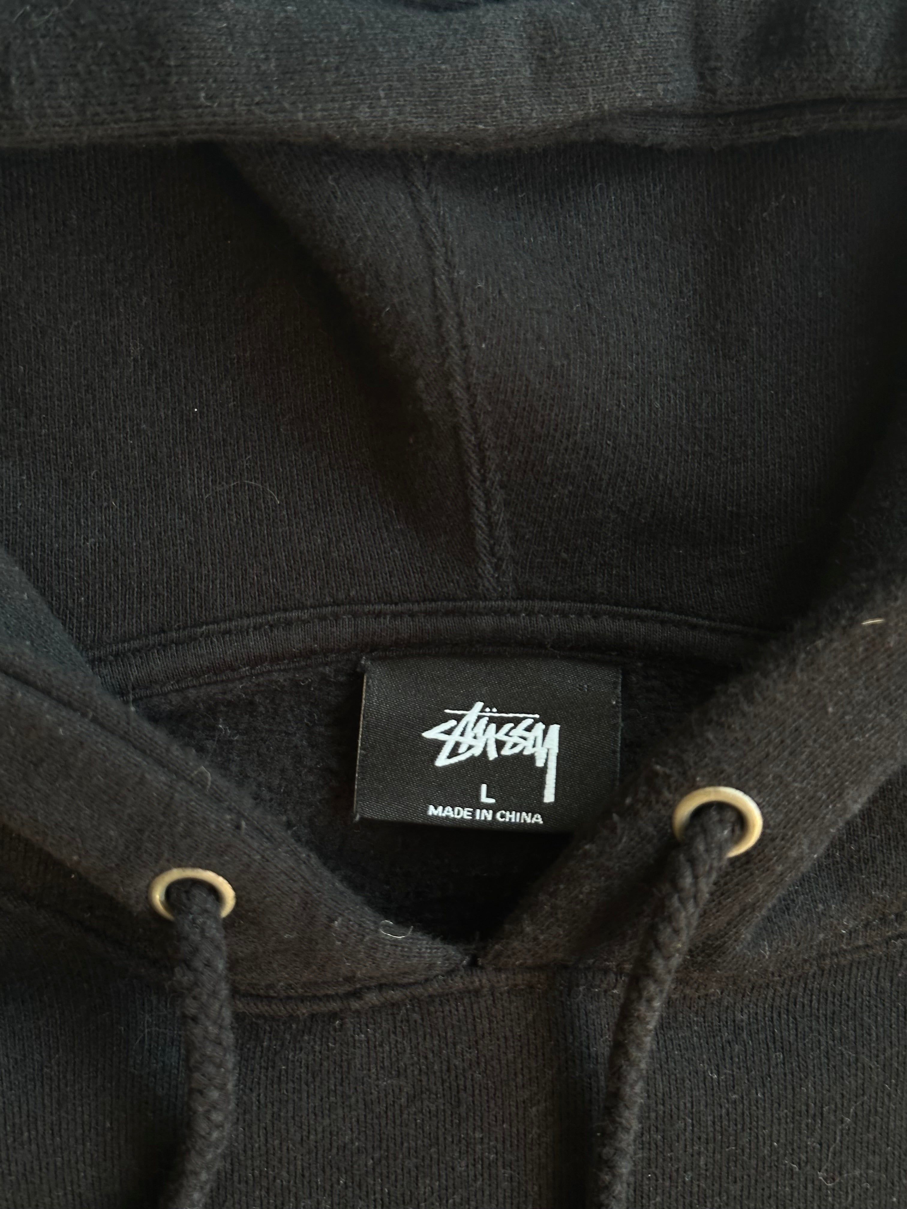 Vintage Stussy Embroidered Hood Logo Hoodie
