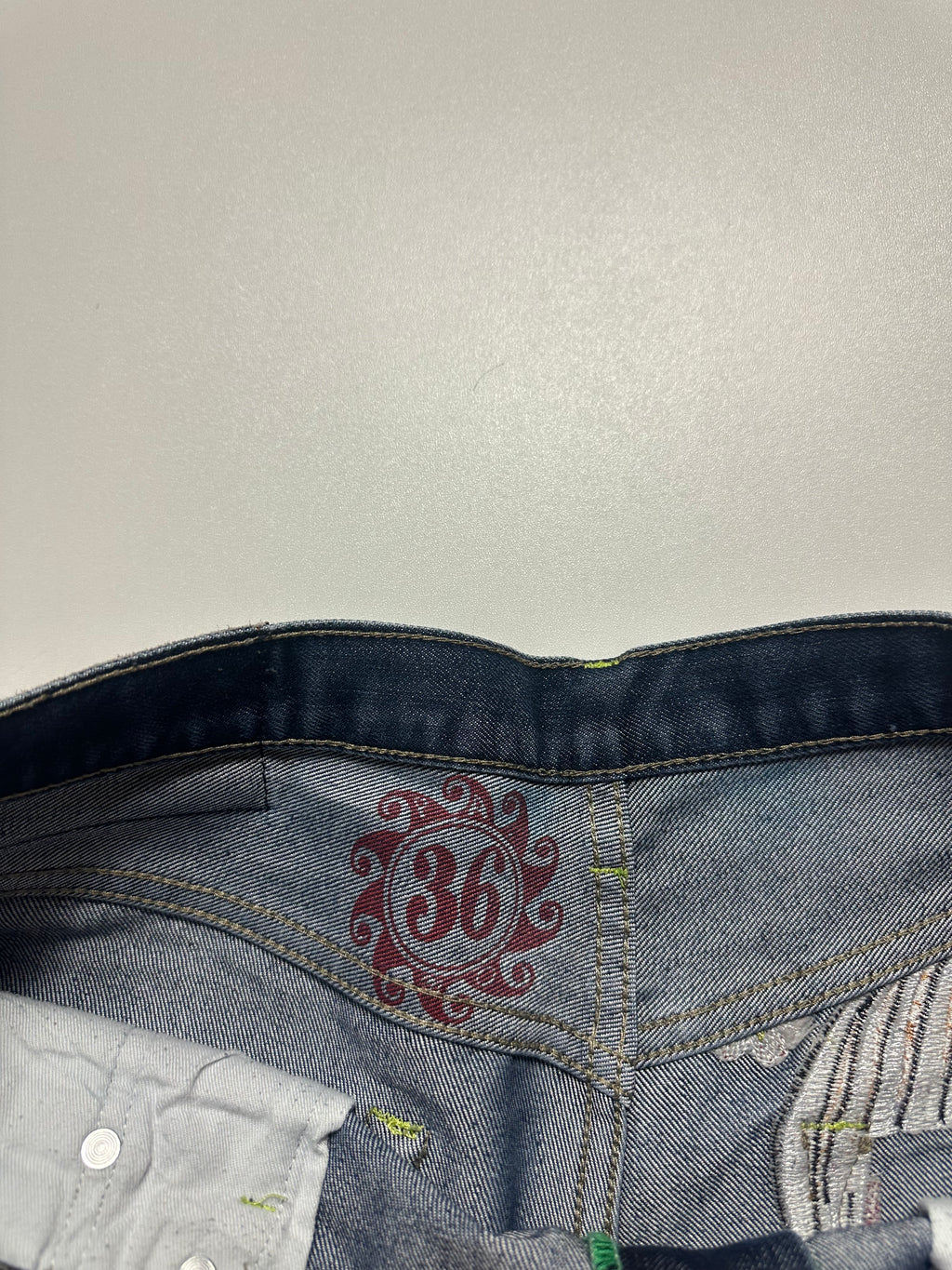 SUGOI Japan Tattoo Koi Embroidered Jeans - Size 36