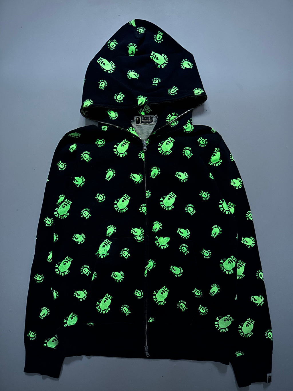 Vintage Bape AOP Zip Hoodie