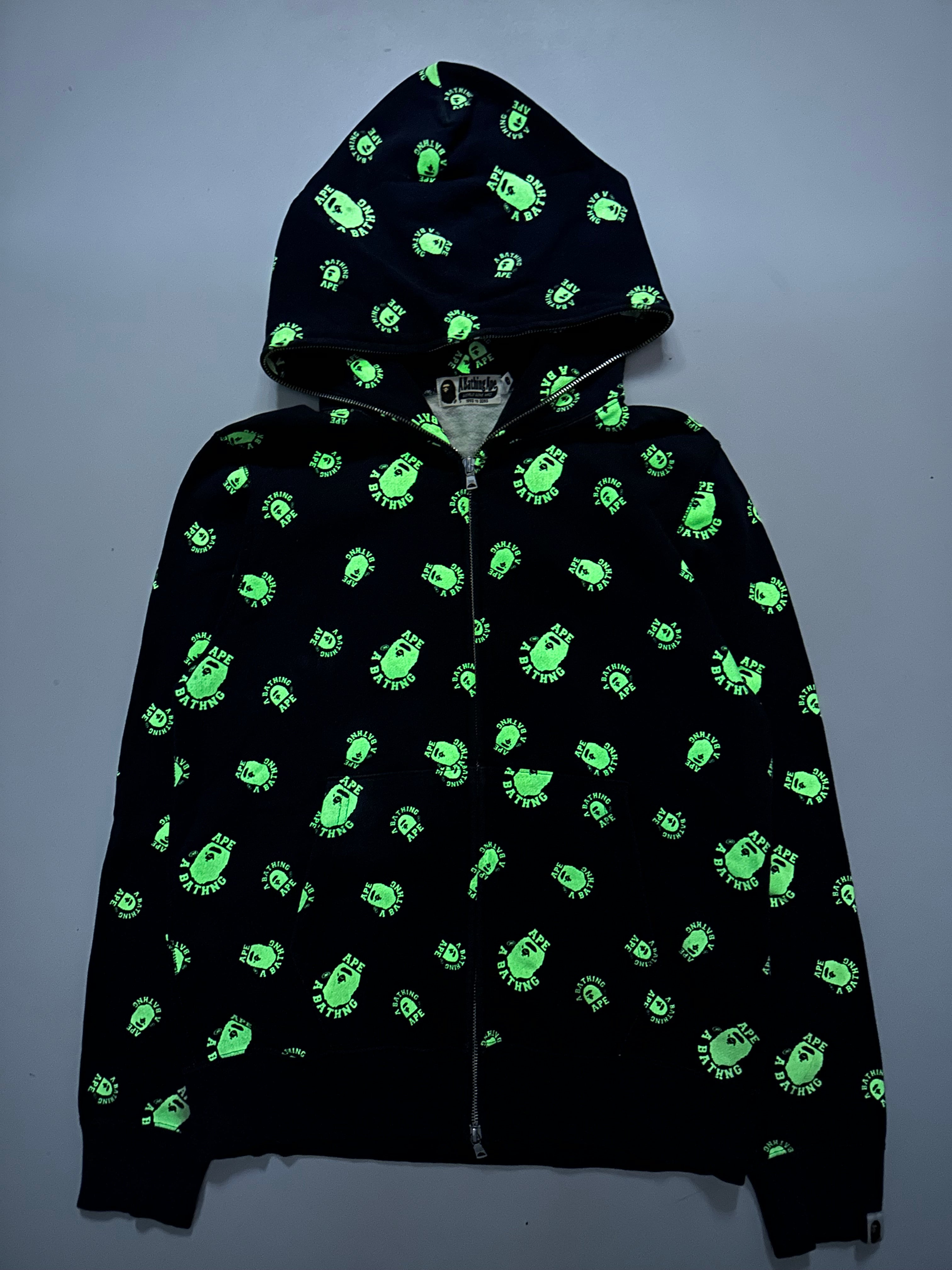Vintage Bape AOP Zip Hoodie