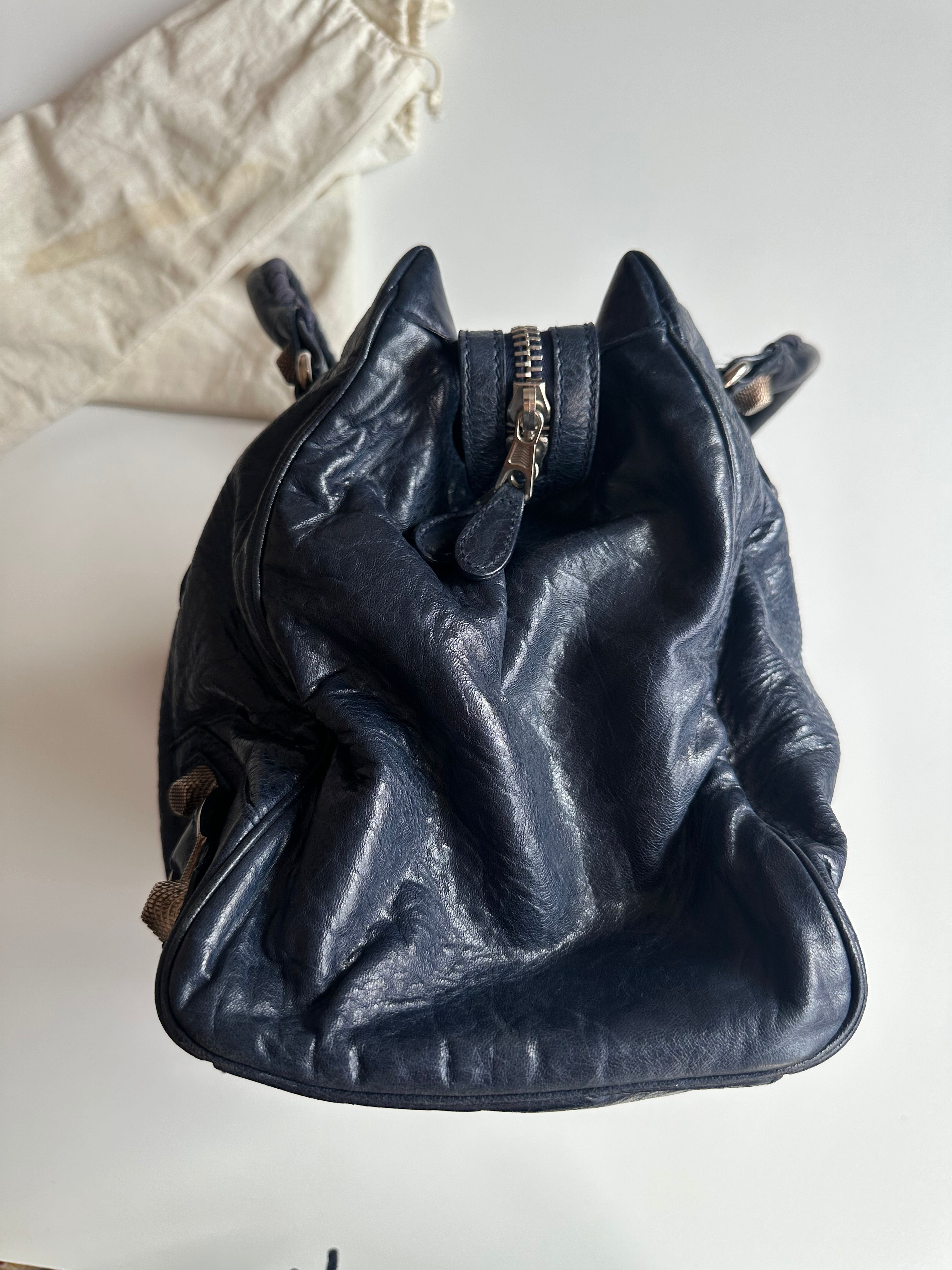 Vintage Balenciaga Midday Giant Bleu Mineral City Bag