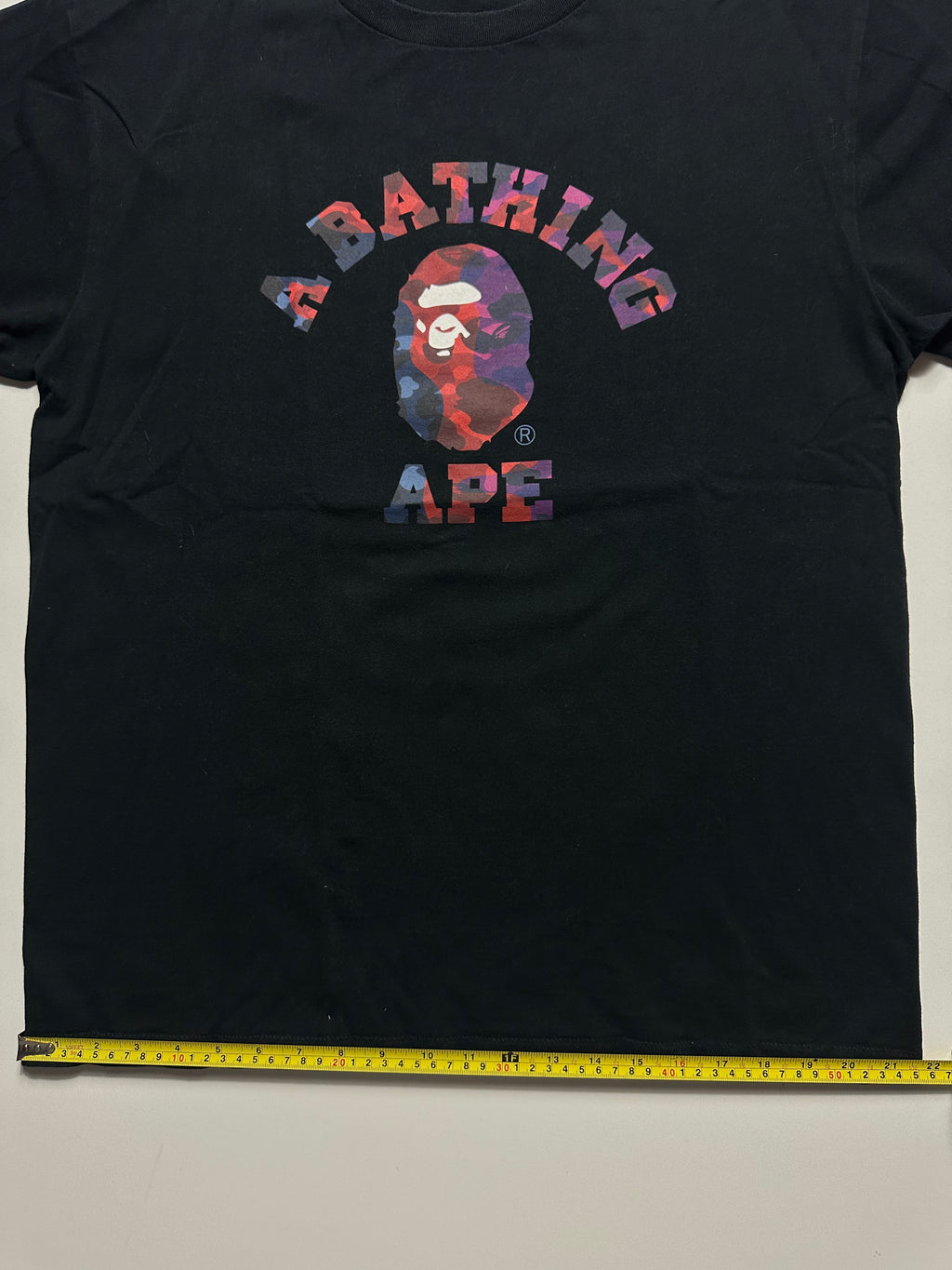 BAPE Color Camo Crazy College Tee Black – SS23 – Size XL