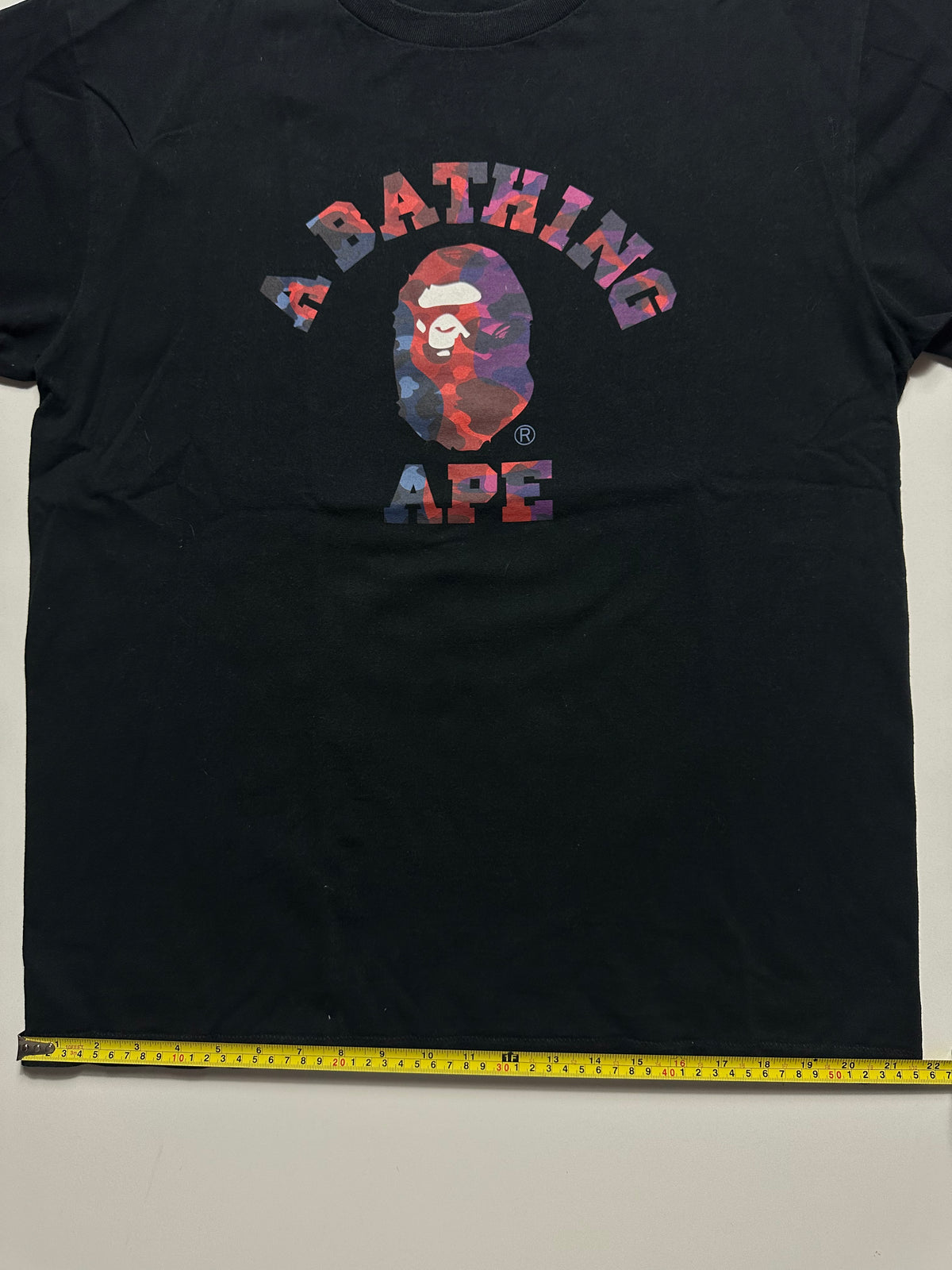 BAPE Color Camo Crazy College Tee Black – SS23 – Size XL