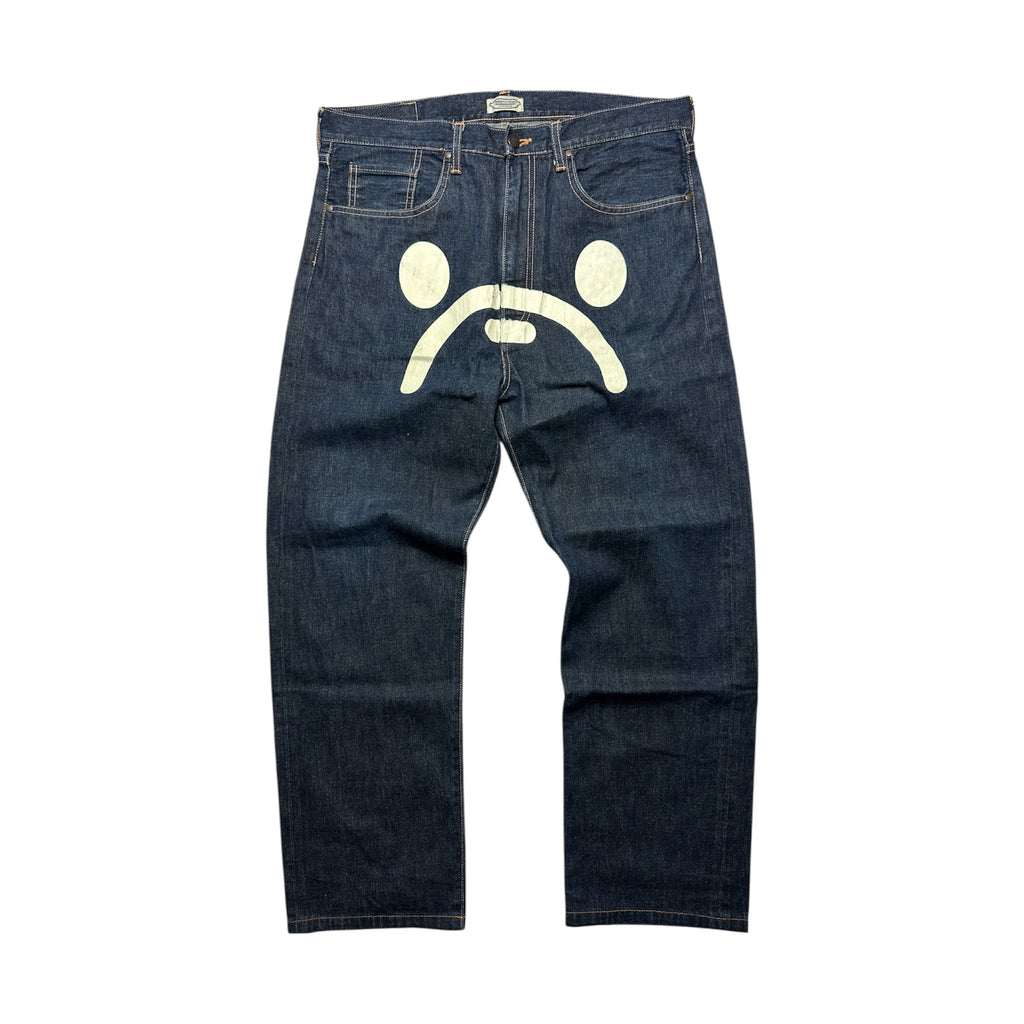 Vintage 00’ Bape Sad Face Baggy Jeans