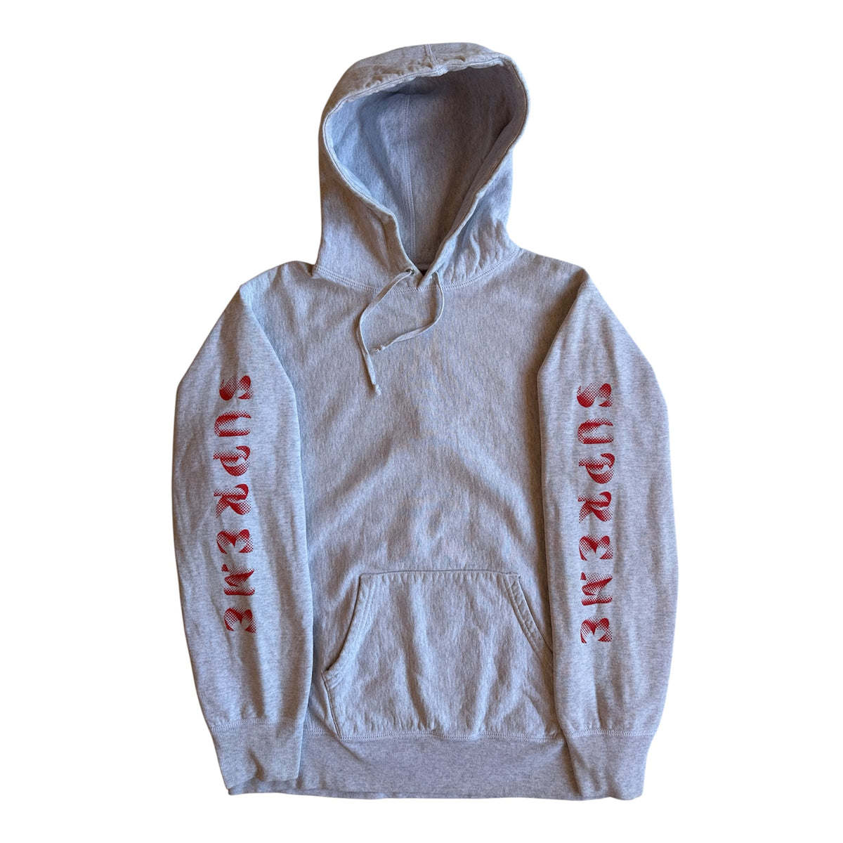 Supreme Gradient Sleeve Hooded Sweatshirt Ash Grey – FW18