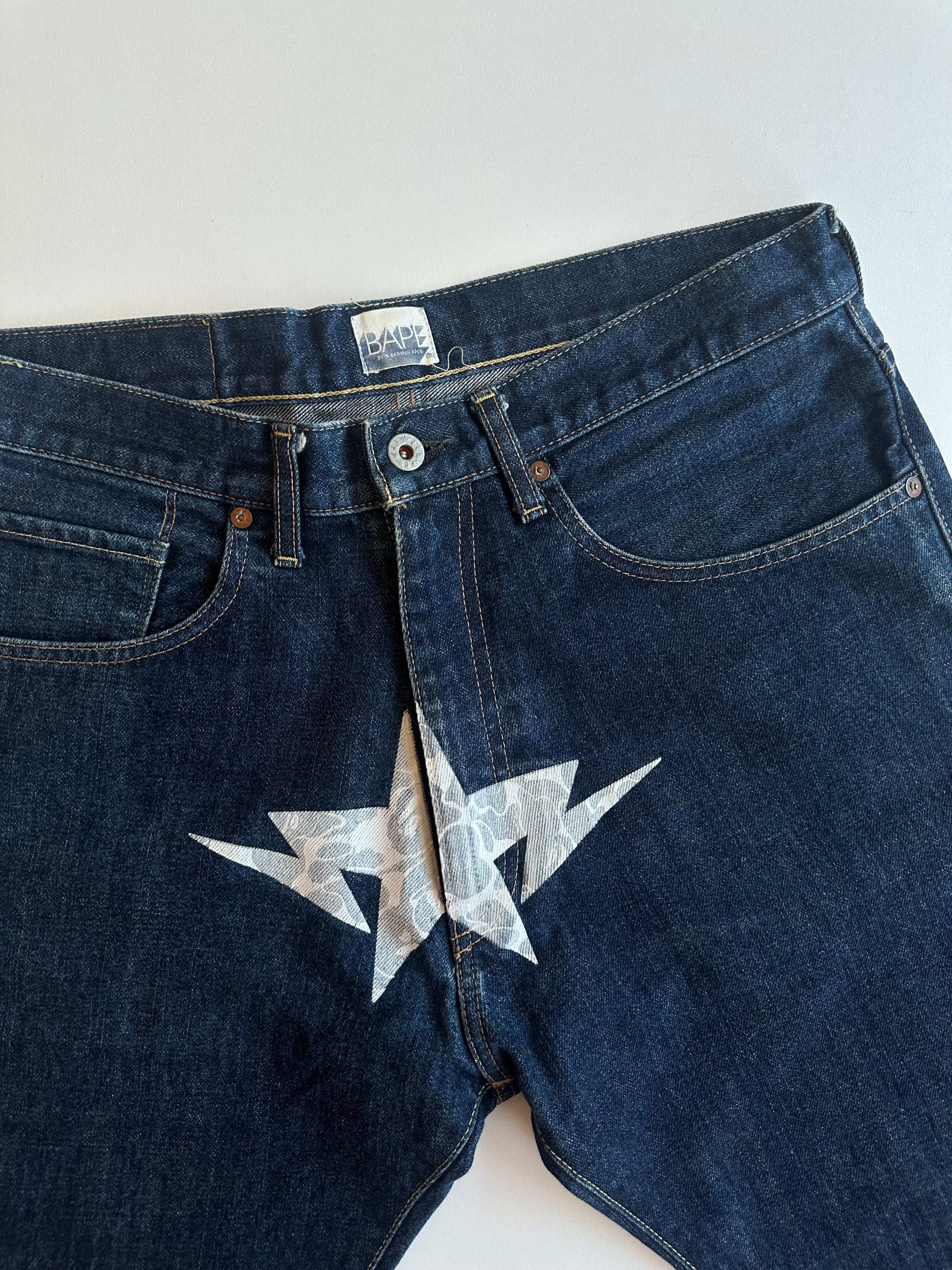 Vintage Bape Sta Camo Jeans