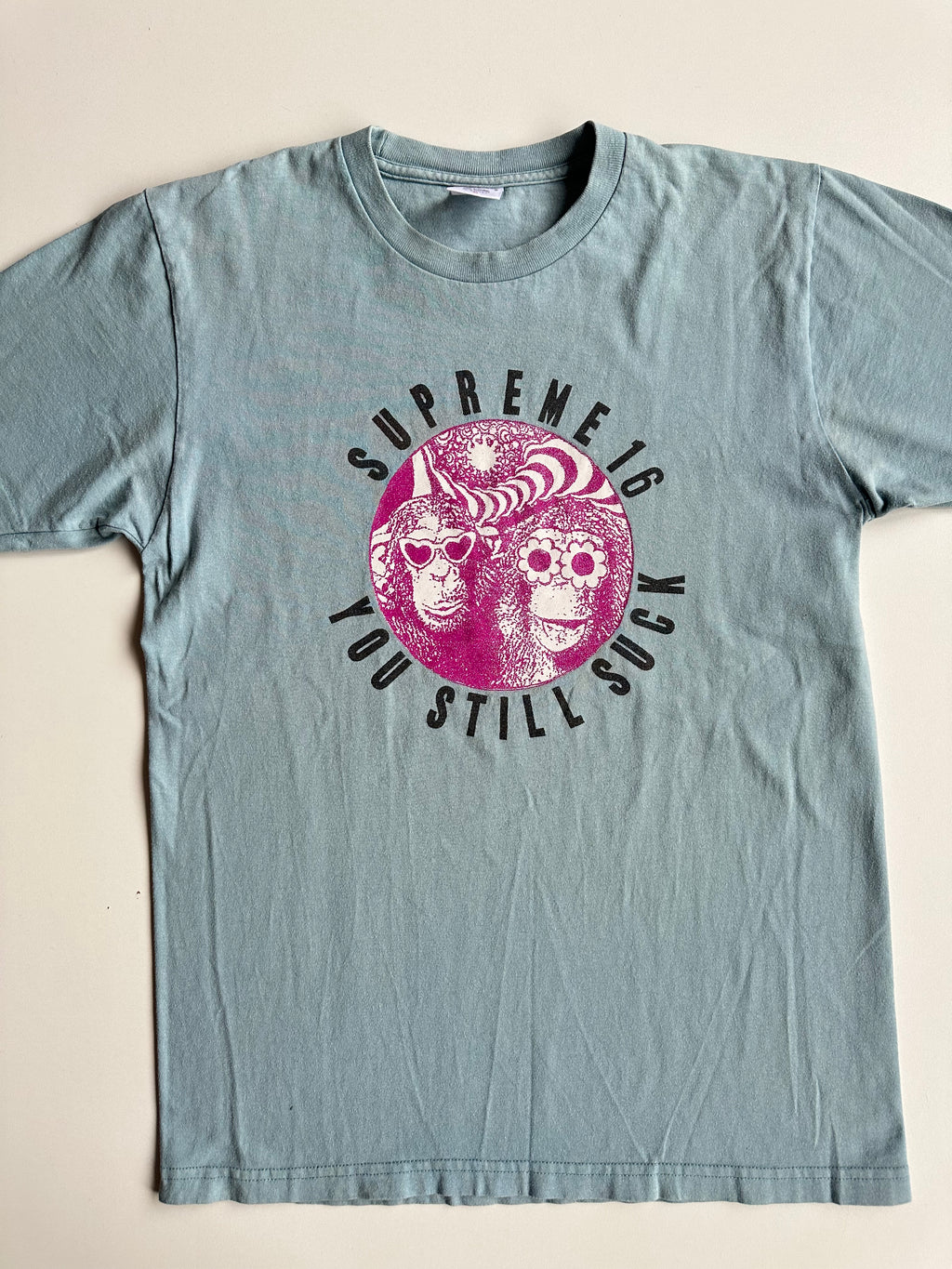 Supreme You Still Suck Tee Light Blue – SS16