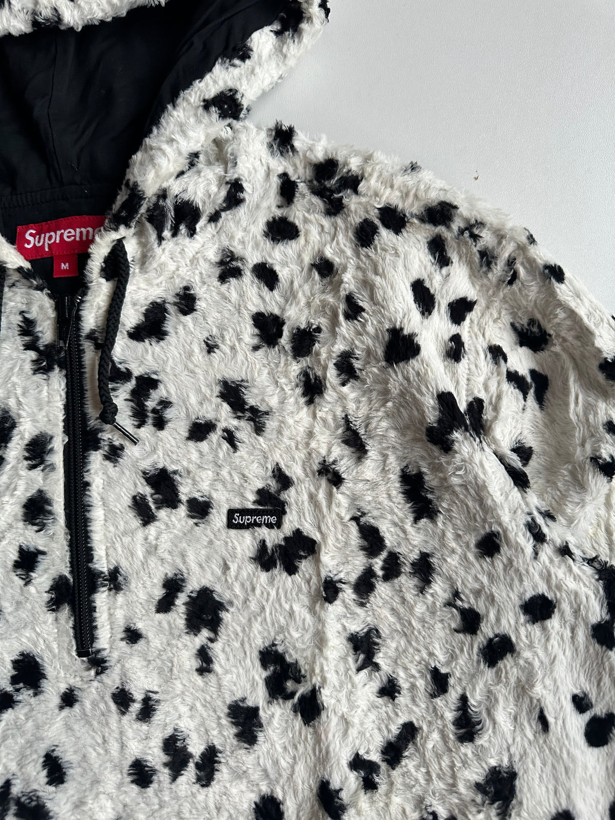 Supreme Fur Pullover Hoodie Dalmatian – SS14 - Size M