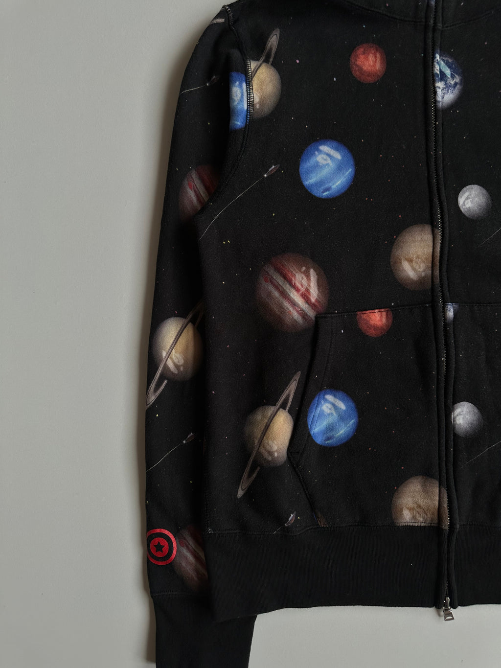 Bape Galaxy Shark Full Zip Hoodie - Size M