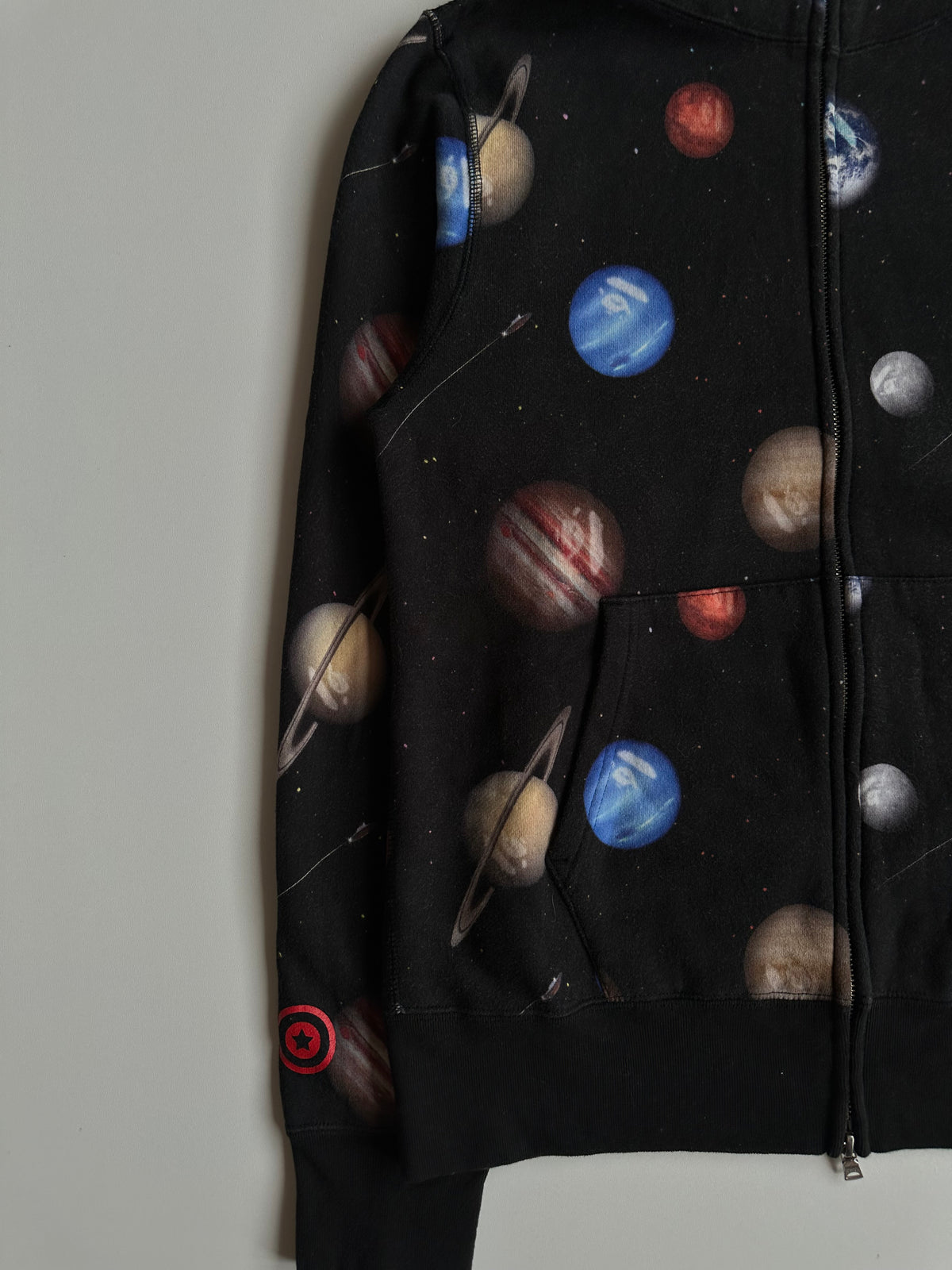 Bape Galaxy Shark Full Zip Hoodie - Size M