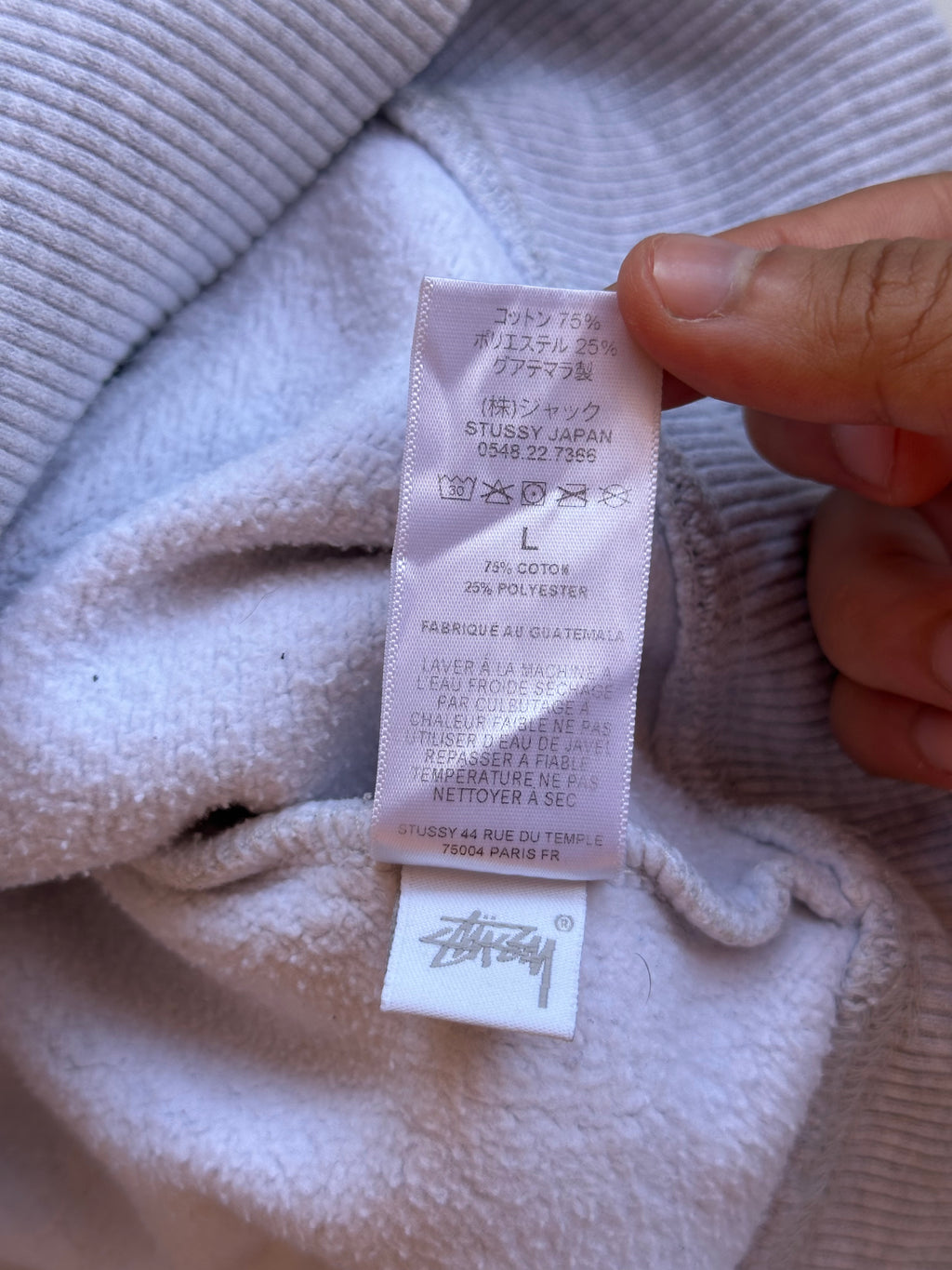 Stussy Smooth Stock Appliqué Hoodie Grey Heather