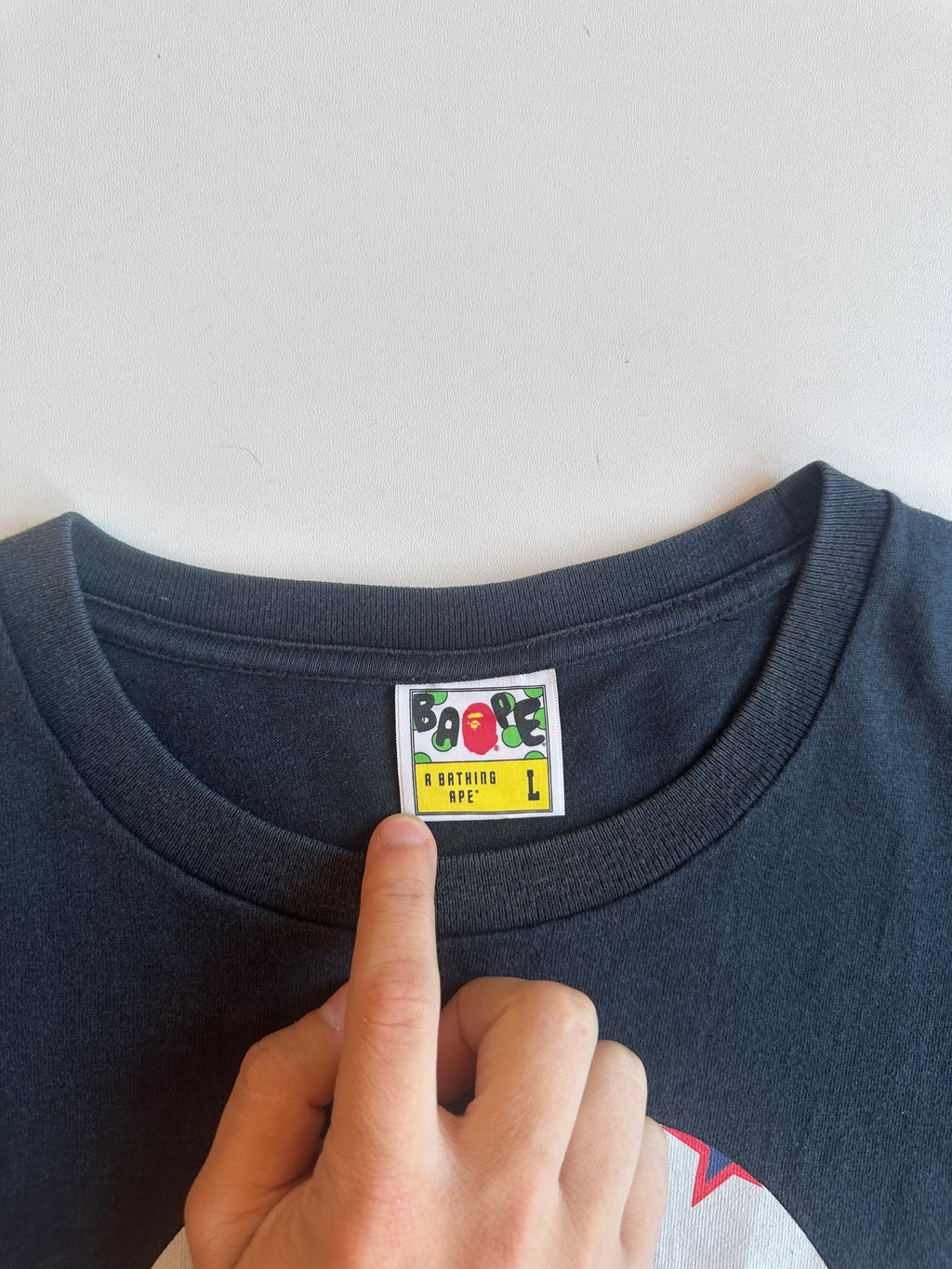 Vintage Bape Ape Head Star Tee