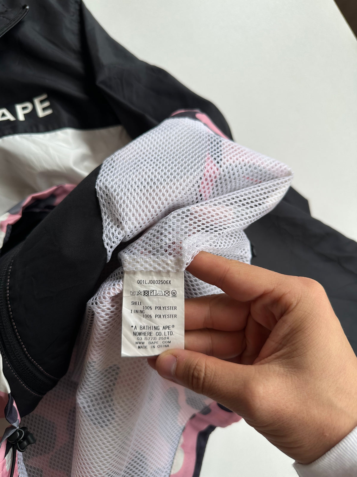 Vintage BAPE Pink Camo Light Jacket