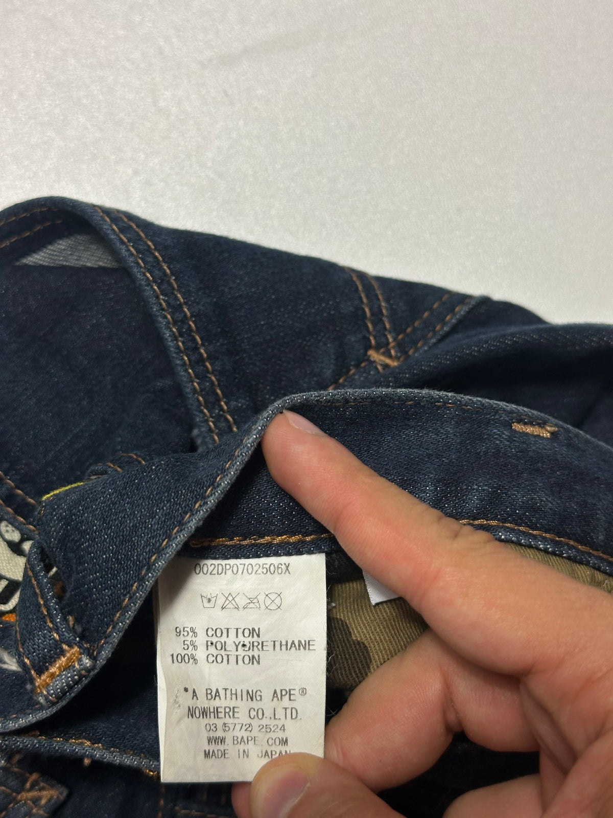 Vintage Bape Baby Milo Sad Face Jeans