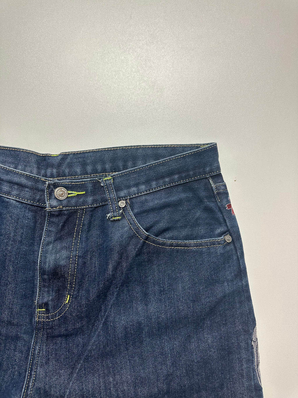 SUGOI Japan Tattoo Koi Embroidered Jeans - Size 36