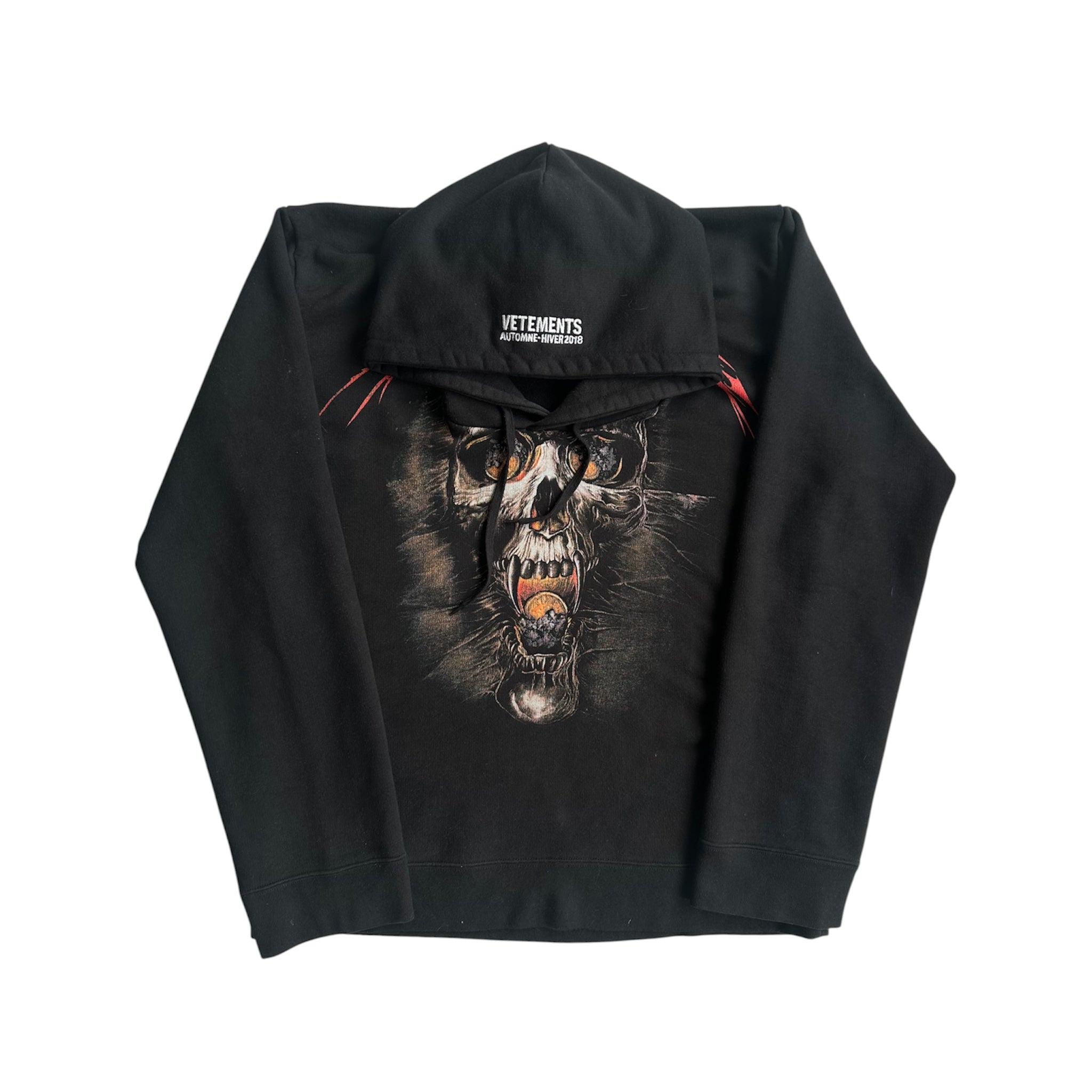 AW18 Vetements Misplaced Skull Hoodie – PGshop