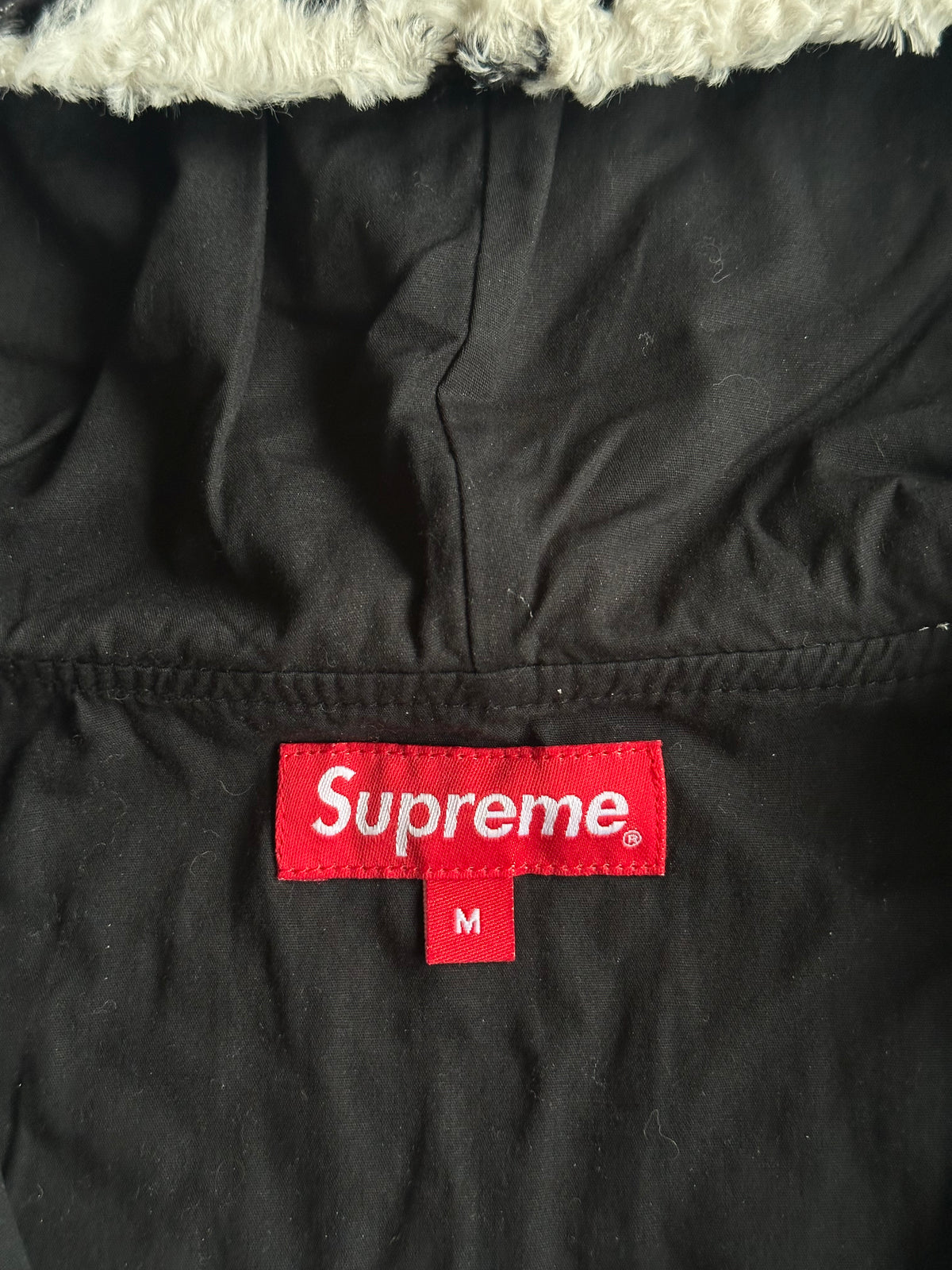 Supreme Fur Pullover Hoodie Dalmatian – SS14 - Size M