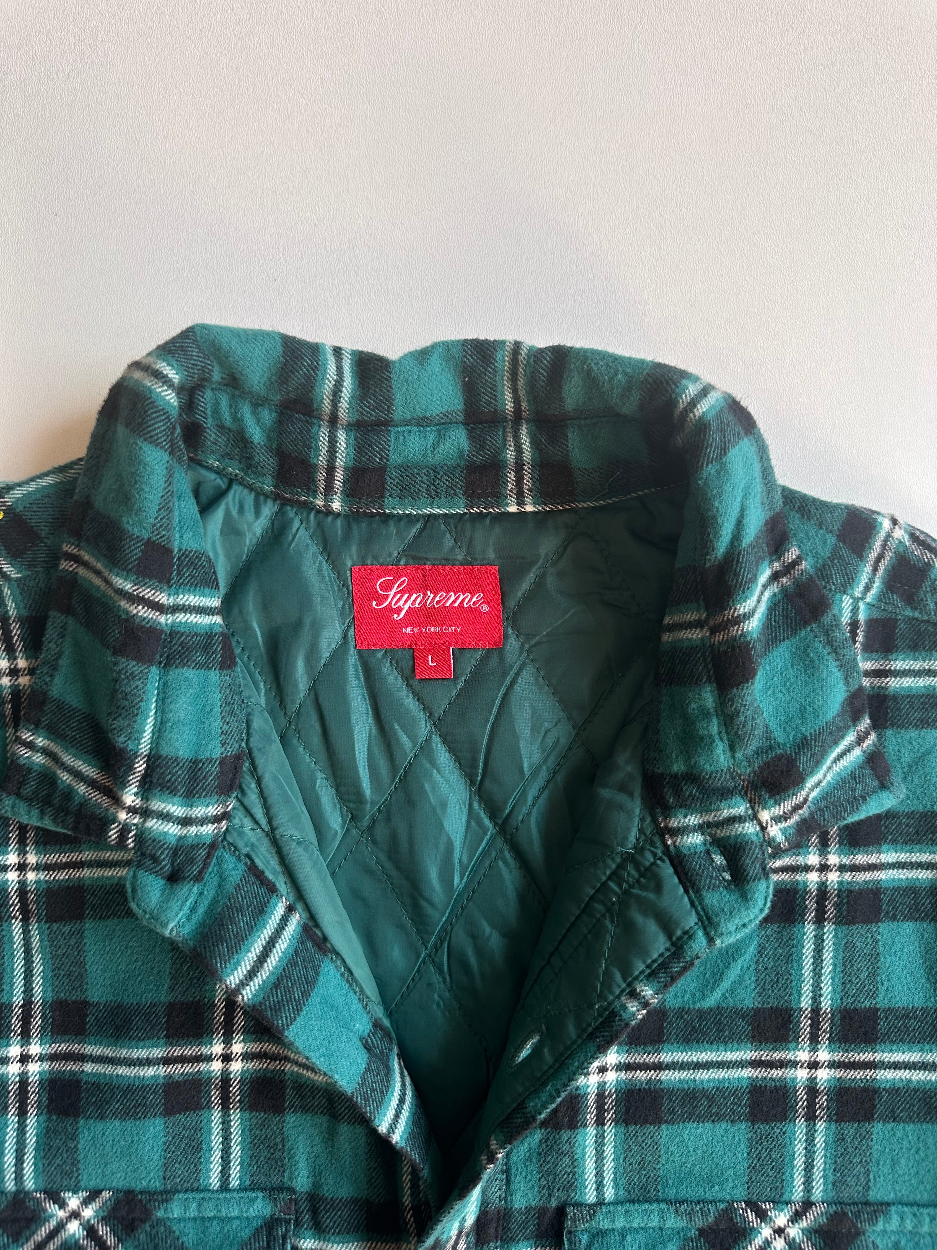 Supreme Arc Logo Quilted Flannel
