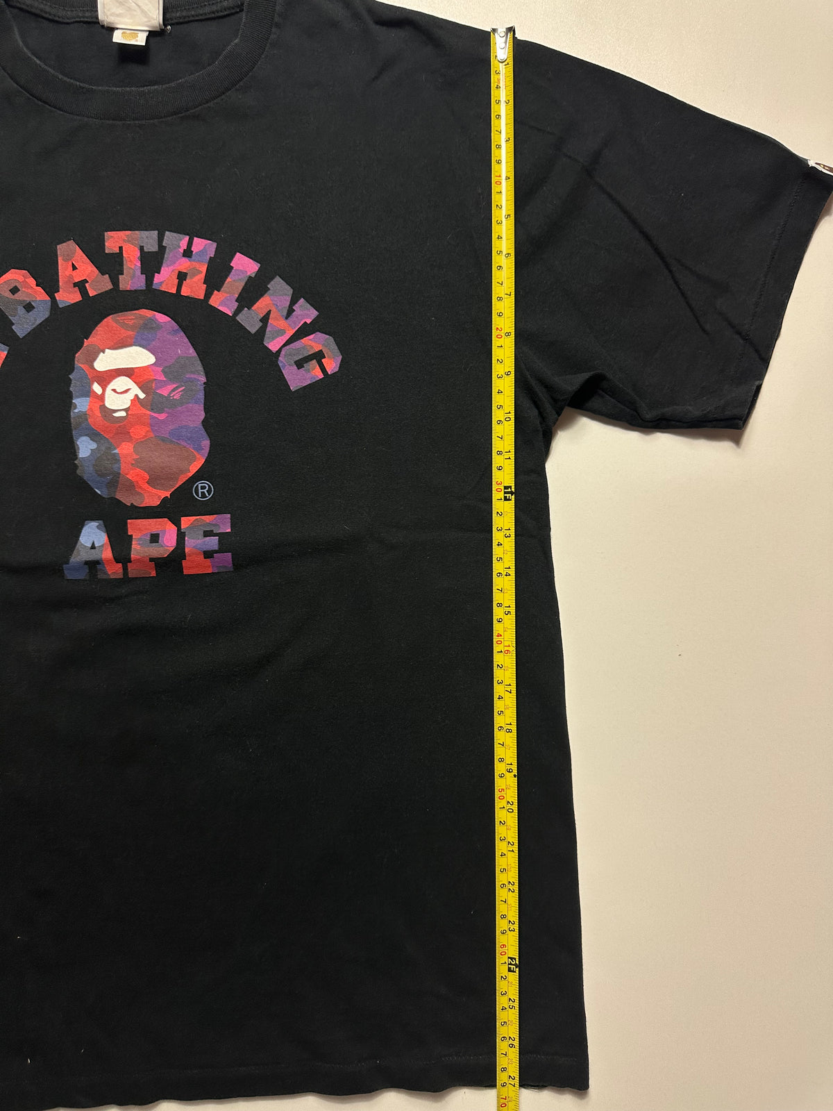 BAPE Color Camo Crazy College Tee Black – SS23 – Size XL