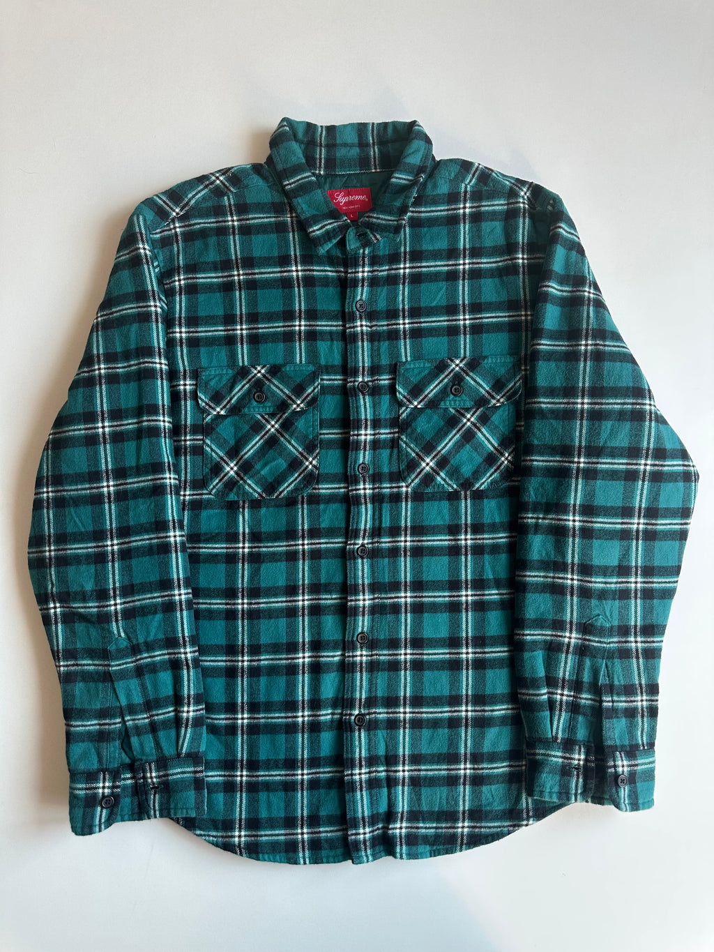 Supreme Arc Logo Quilted Flannel