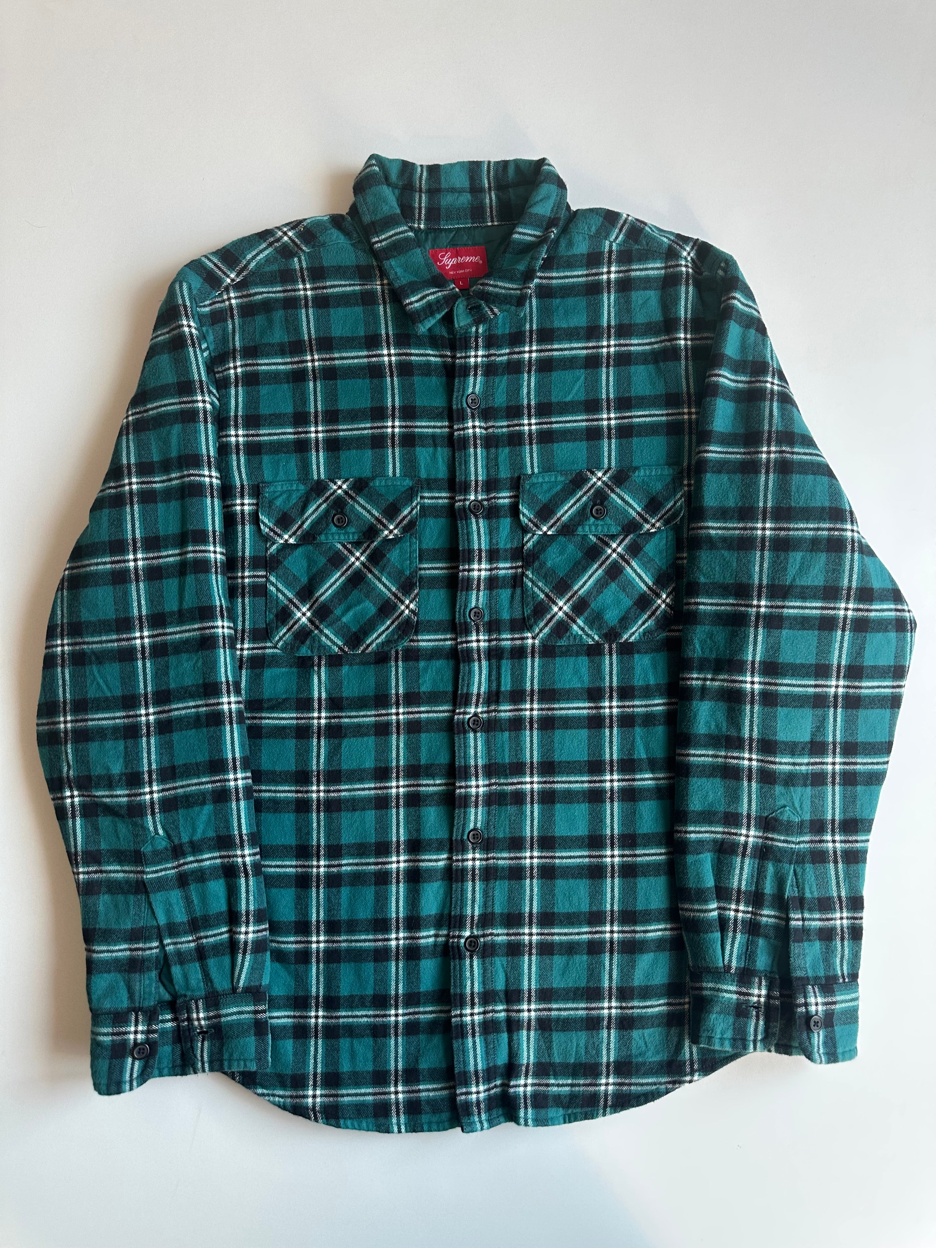 Supreme Arc Logo Quilted Flannel